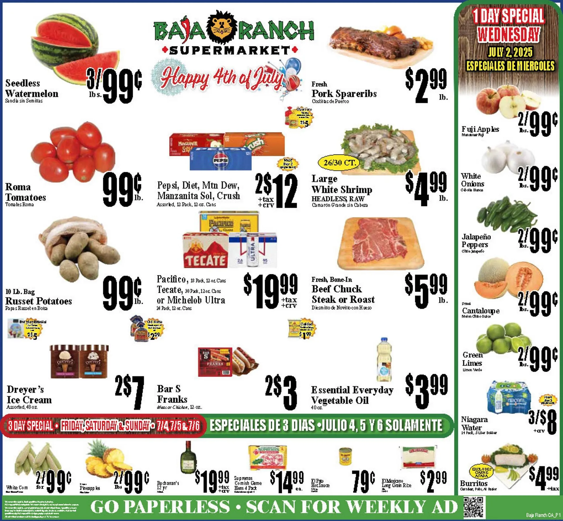 Baja Ranch Weekly Ad - 1