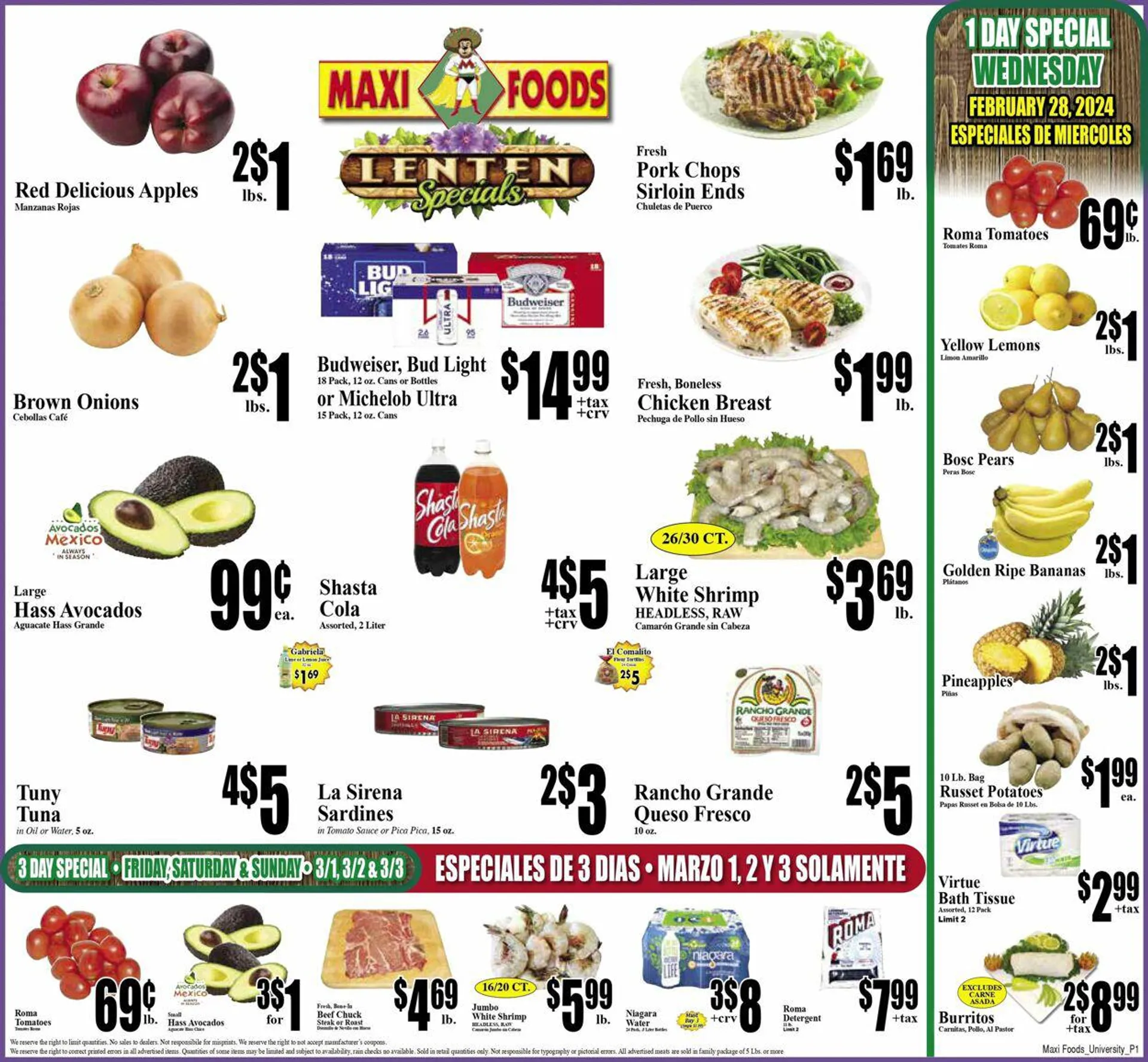 Weekly ad Maxi Foods Current weekly ad from February 28 to March 5 2024 - Page 1