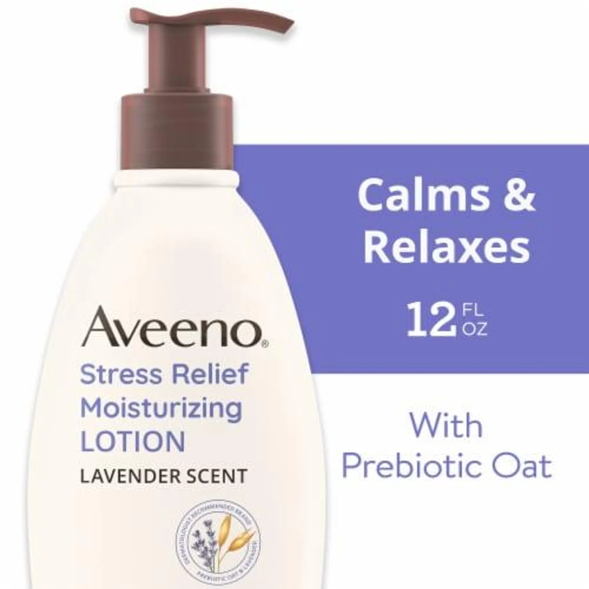 Aveeno Stress Relief Moisturizing Body Lotion Lavender Scent to Calm & Relax