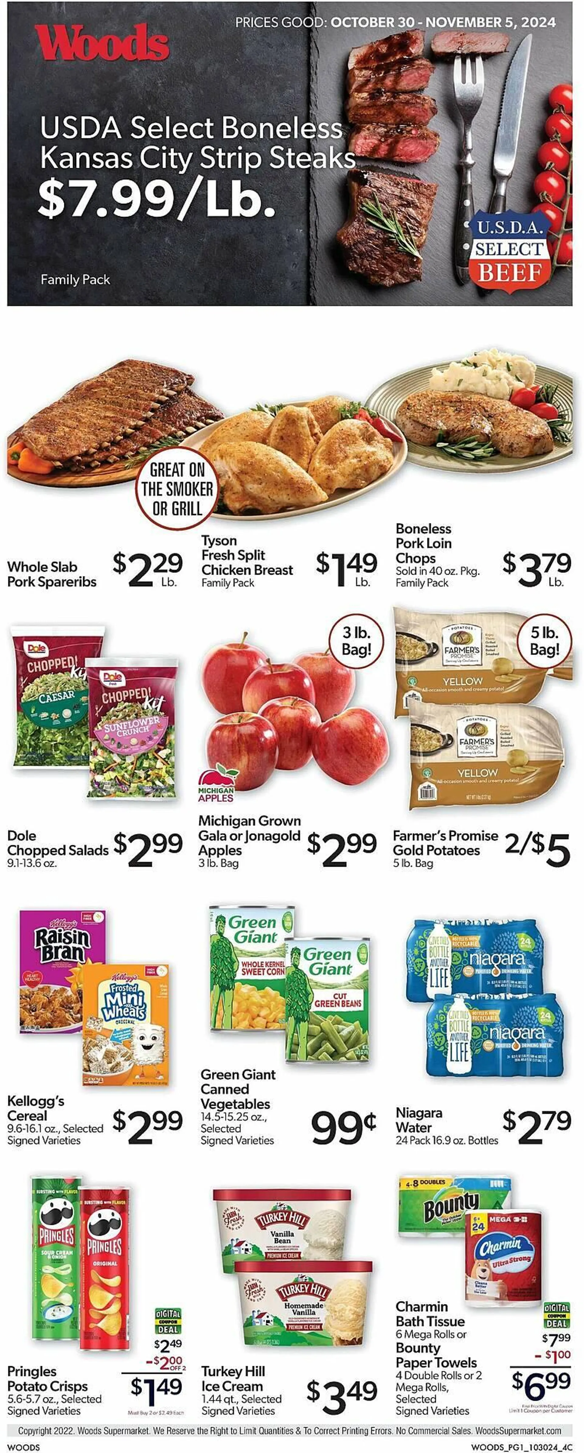 Woods Supermarket Weekly Ad - 1