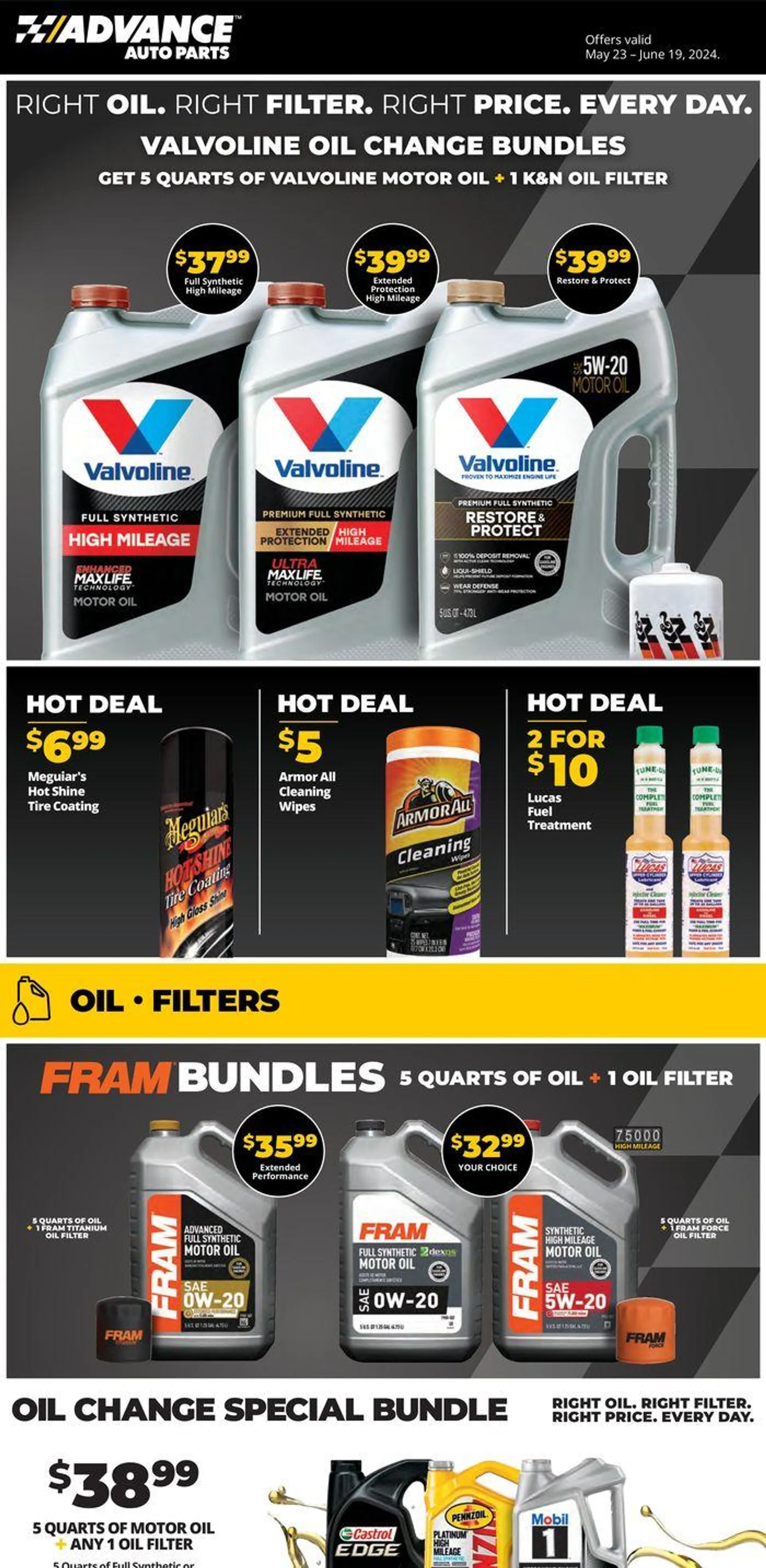 Right Oil. Right Filter. Right Price. Every Day. - 1