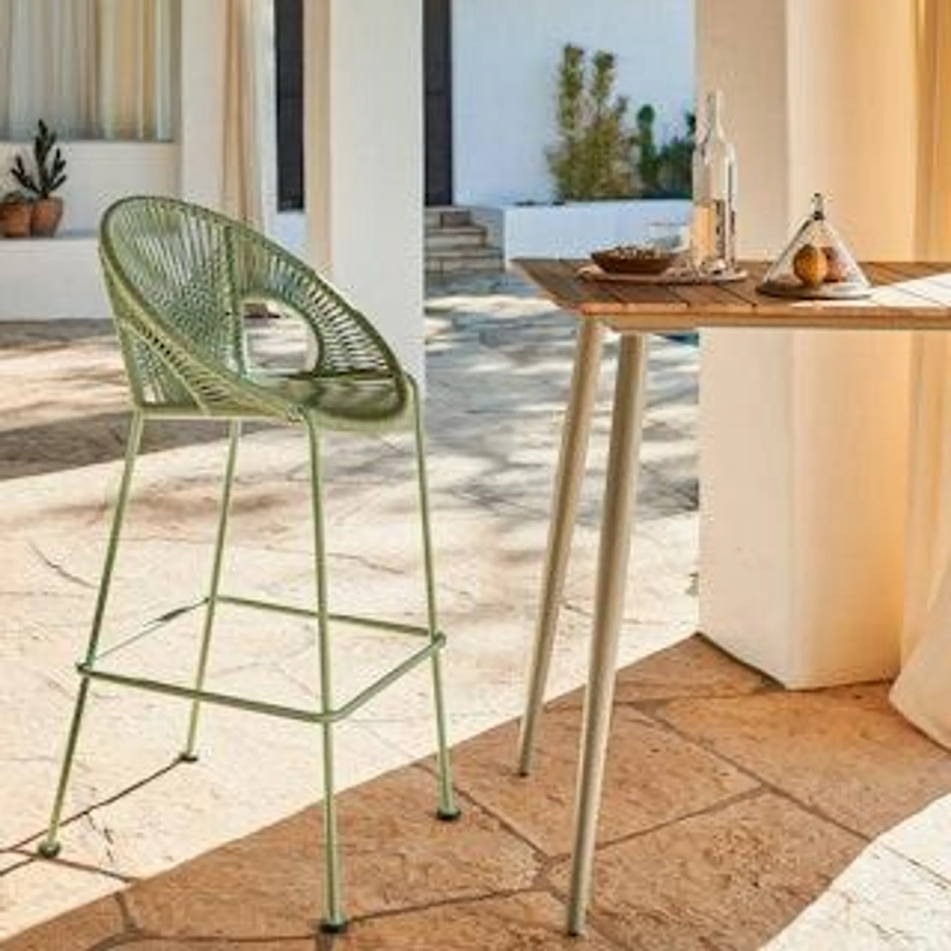 Kasiko Bar Stool - Celadon Green