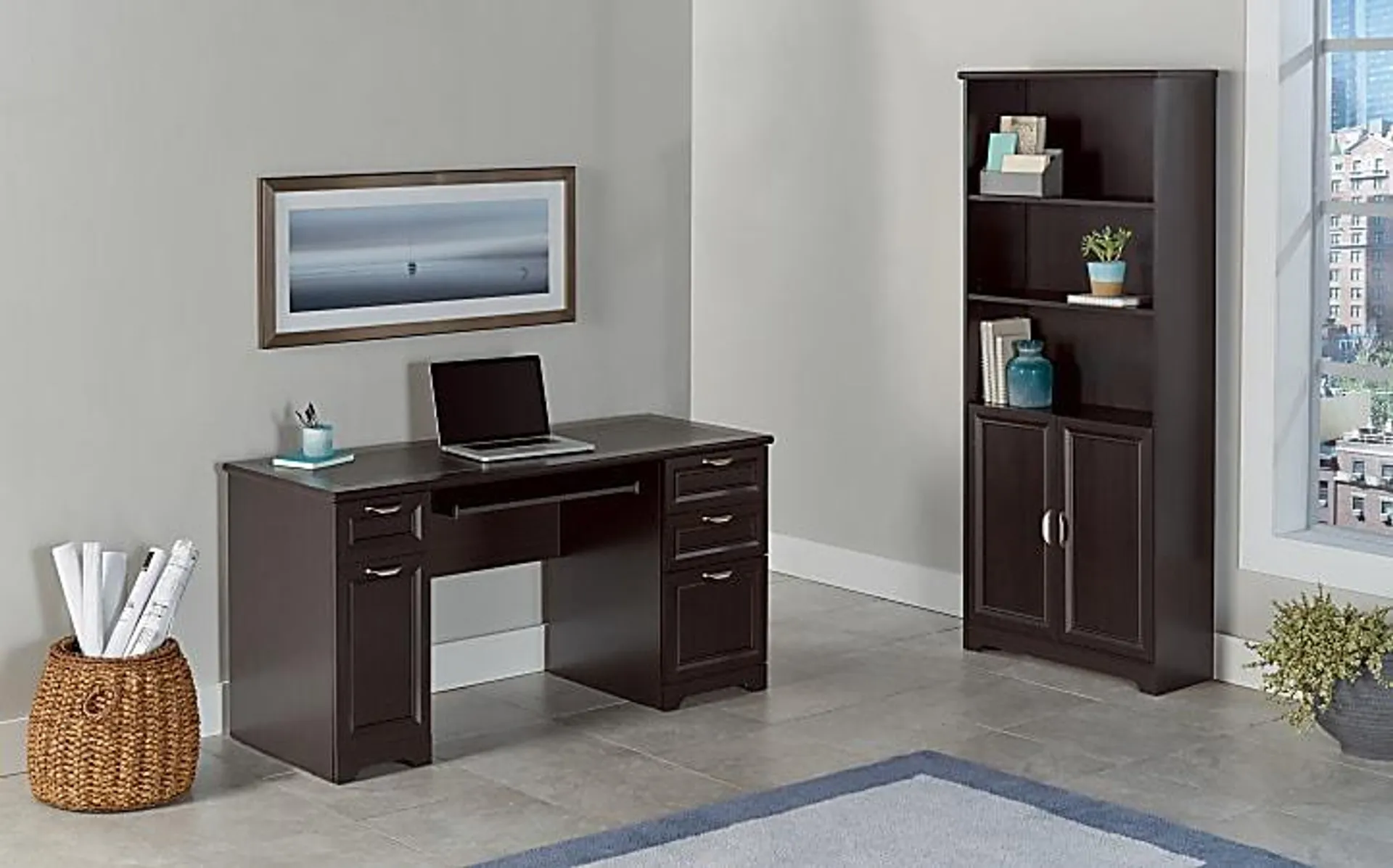 Realspace® Magellan 59"W Manager's Computer Desk, Espresso