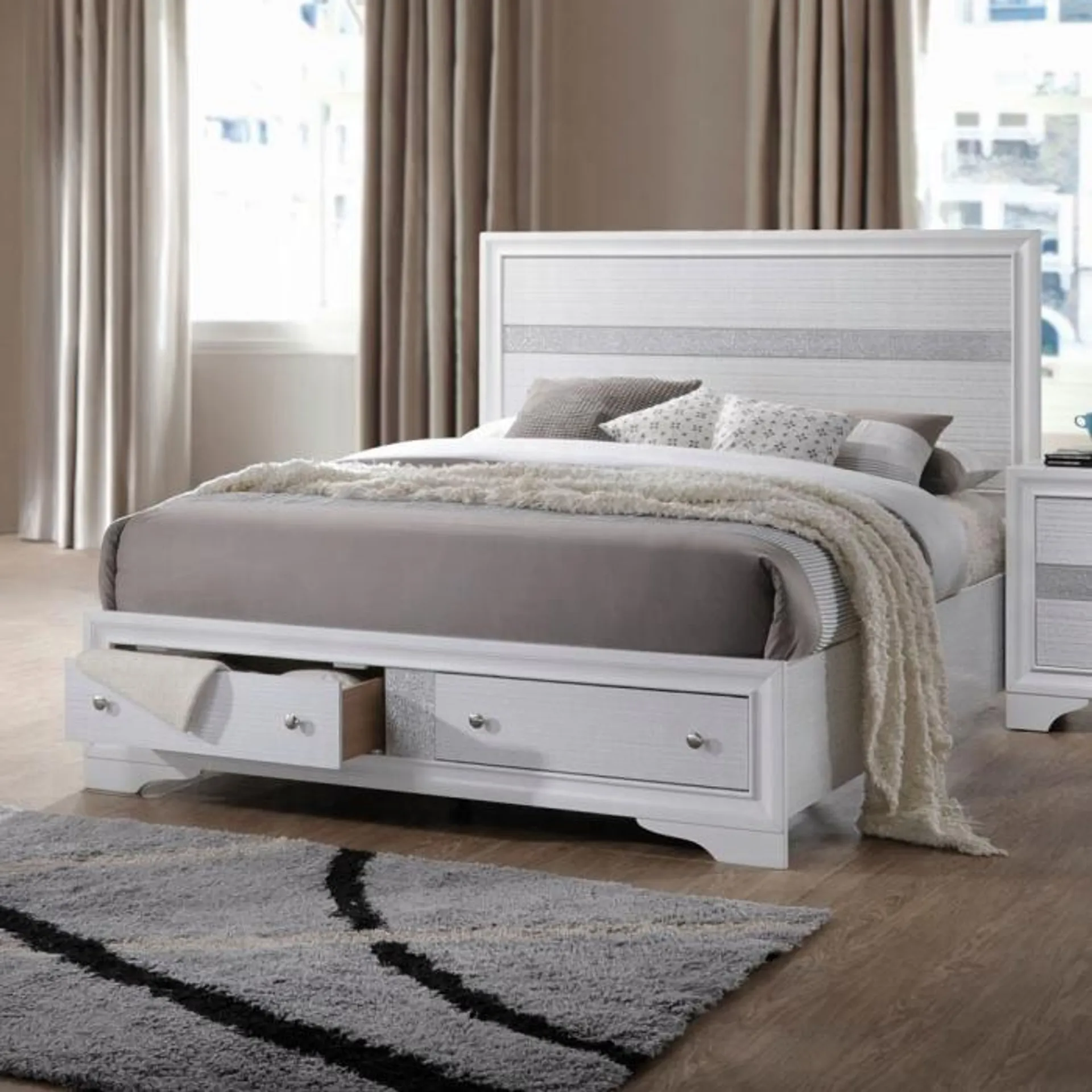 Naima Queen Bed W/Storage