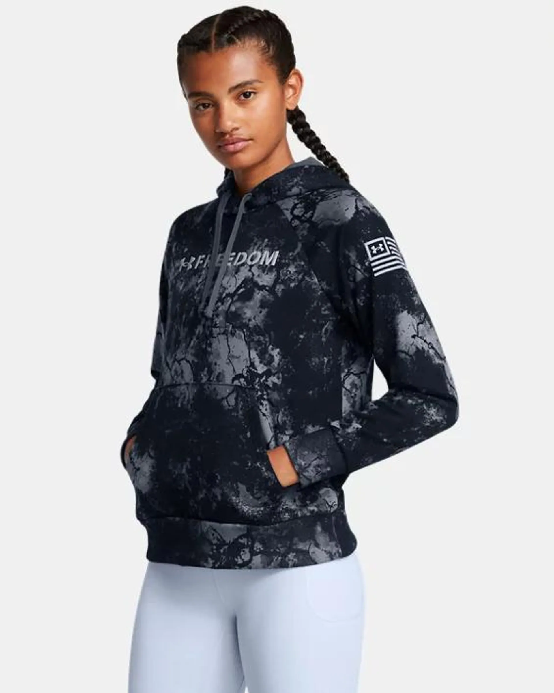 Women's UA Rival Freedom Printed Hoodie