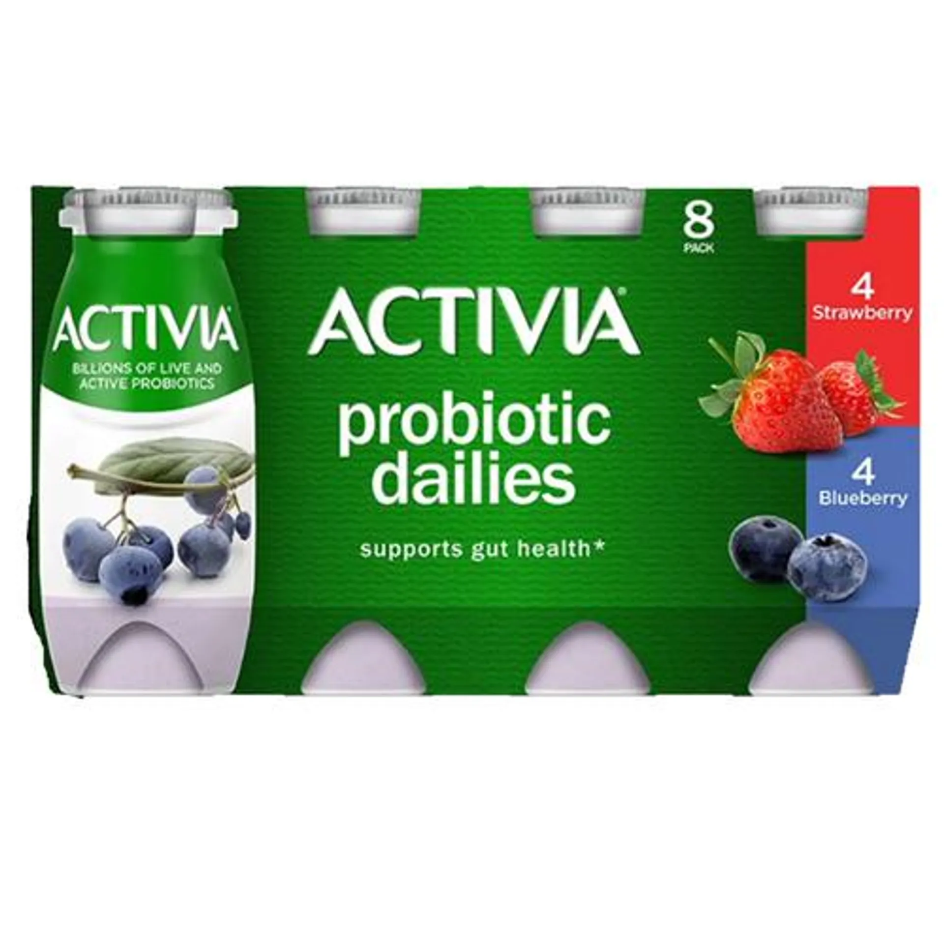 Activia® probiotic dailies, strawberry & blueberry