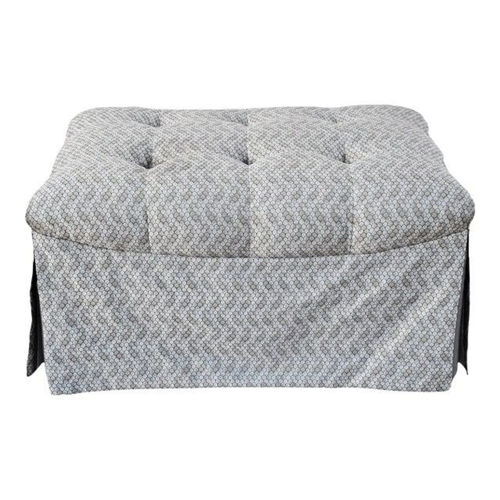 Marge Carson Rectangular Skirted Ottoman