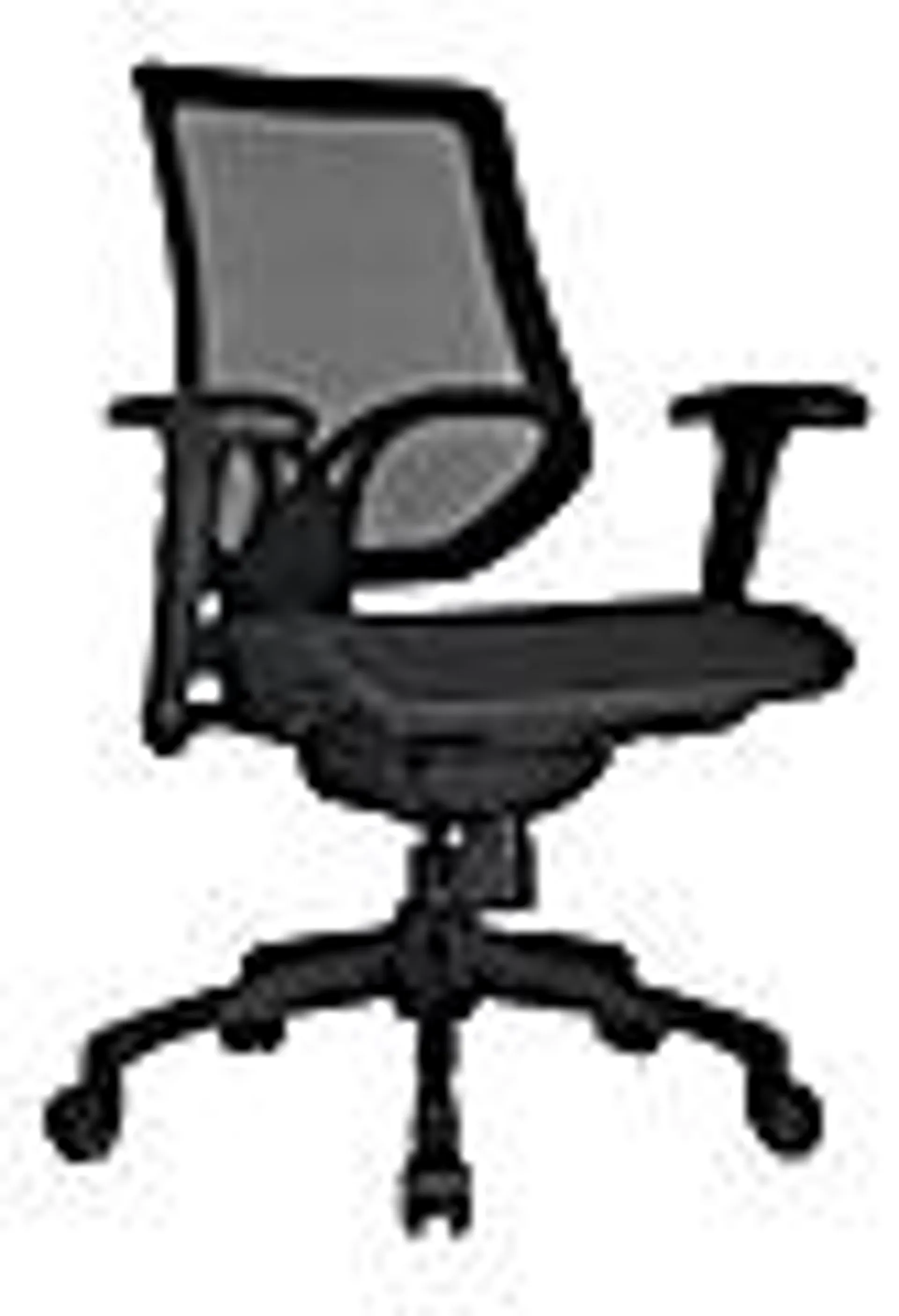 WorkPro® 1000 Series Ergonomic Mesh/Mesh Mid-Back Task Office Chair, Black/Black, BIFMA Compliant