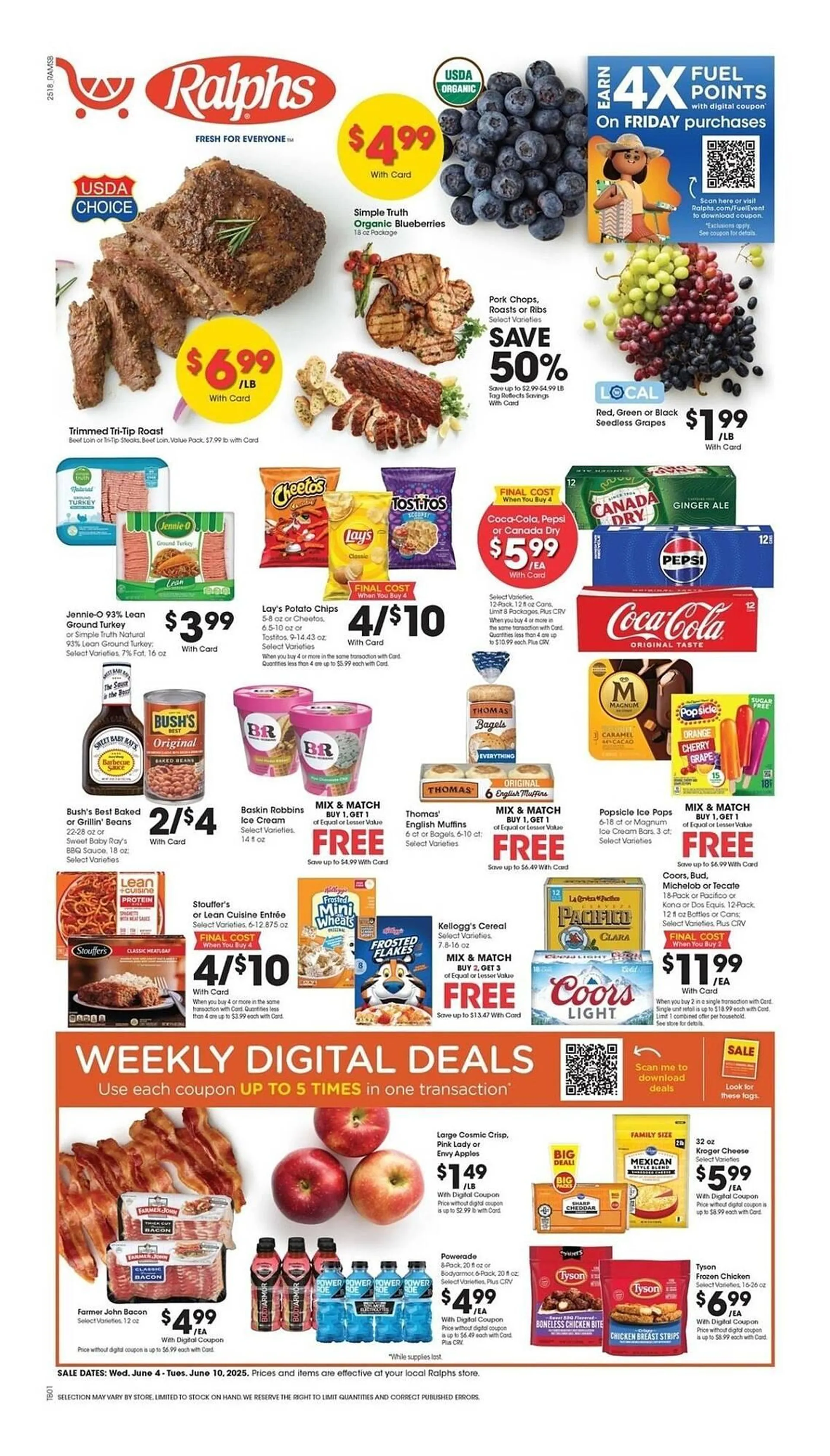 Weekly ad Ralphs Weekly Ad from June 4 to June 10 2025 - Page 1