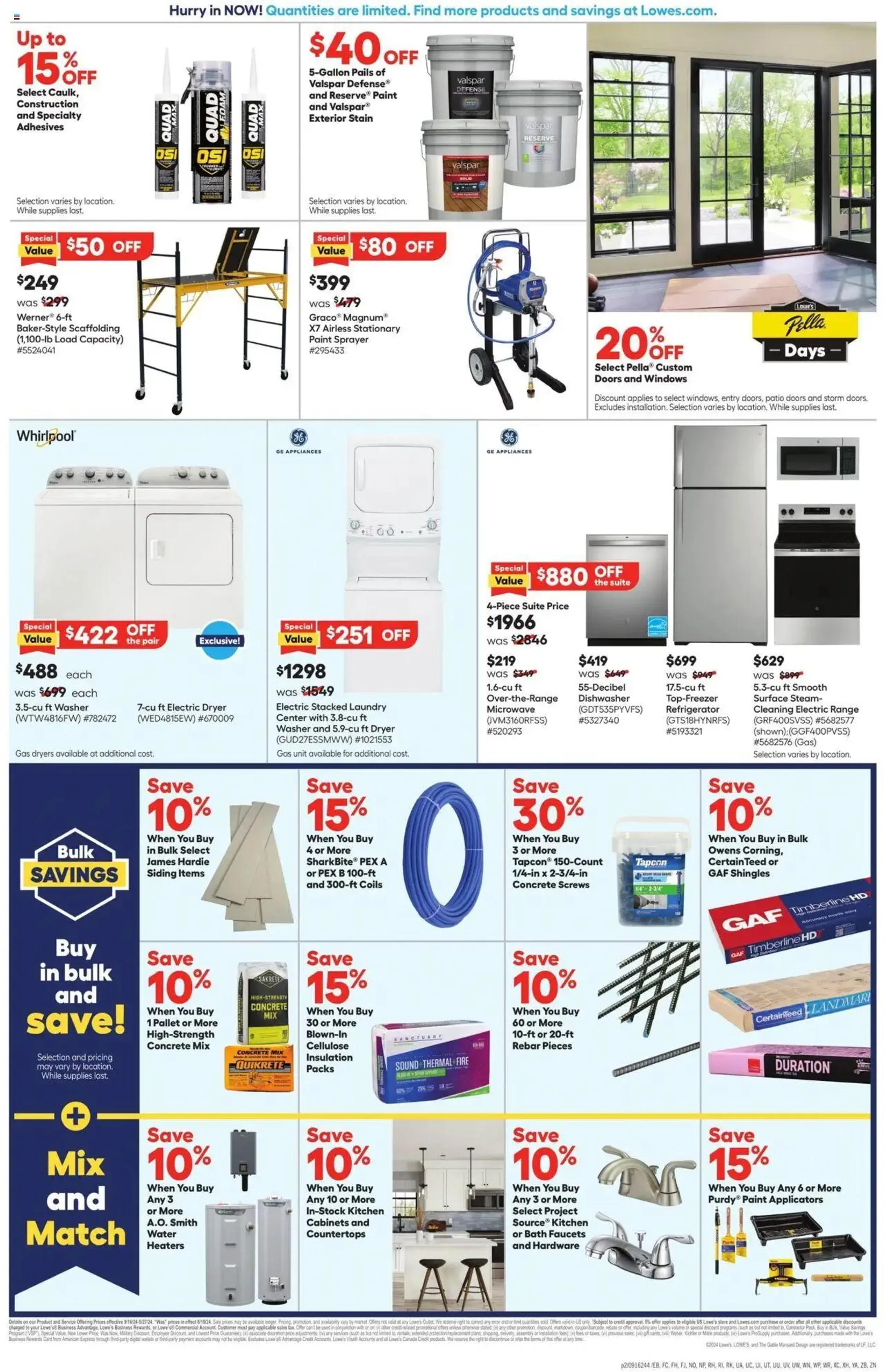 Weekly ad Lowe's Pro Ad from September 16 to September 27 2024 - Page 2