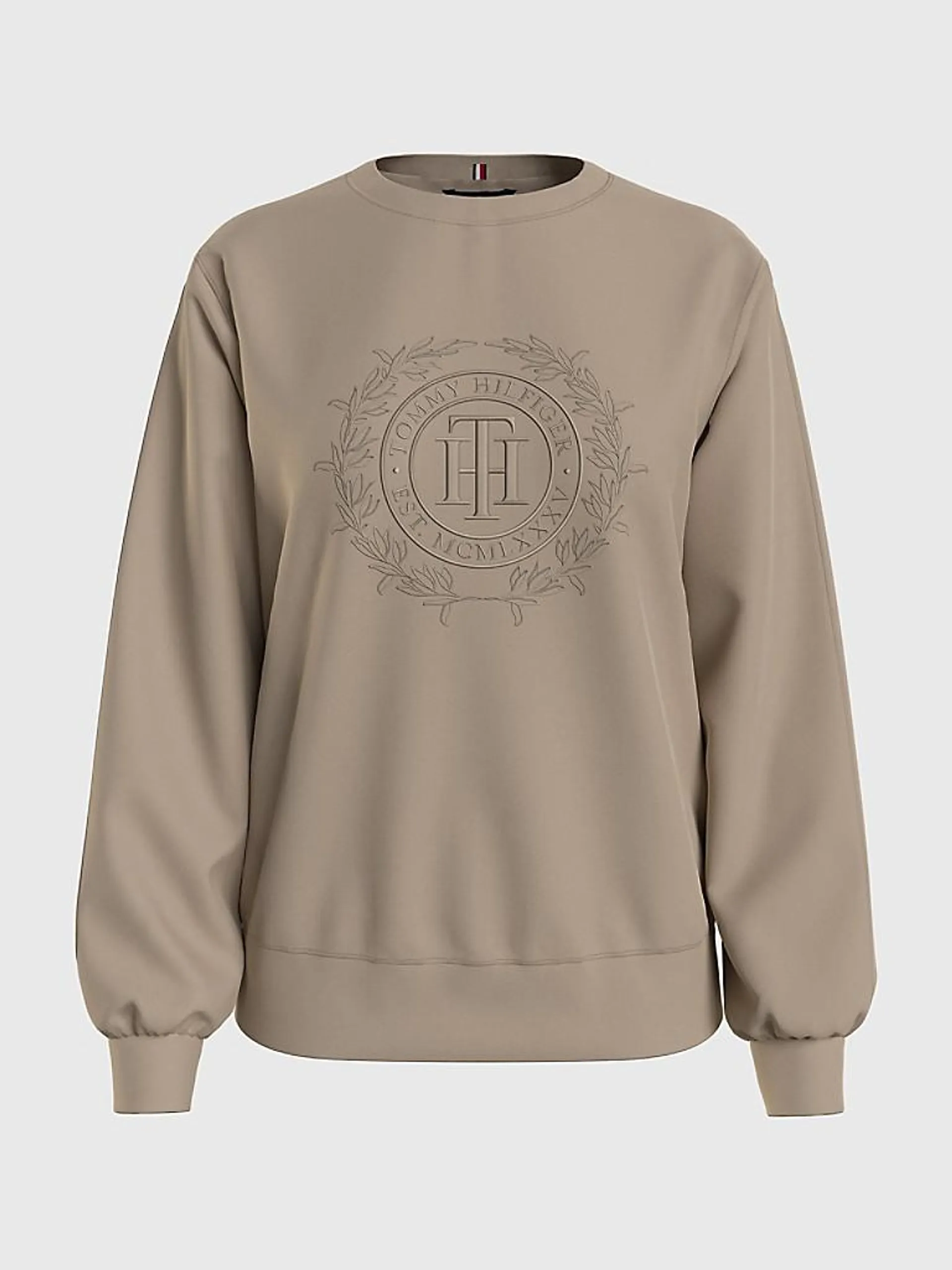 Relaxed Fit Crest Logo Sweatshirt