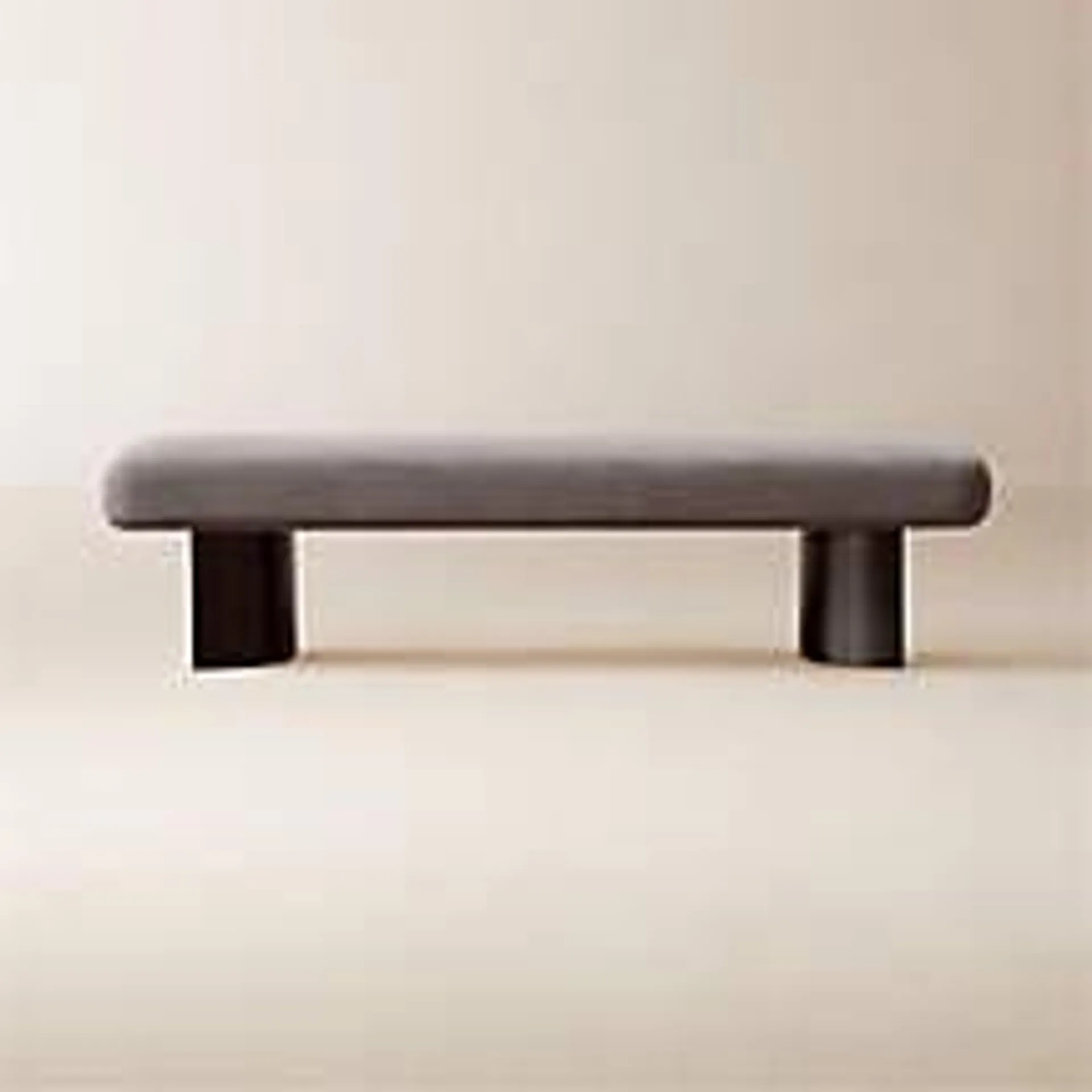 Argyle 63" Grey Linen Upholstered Bench