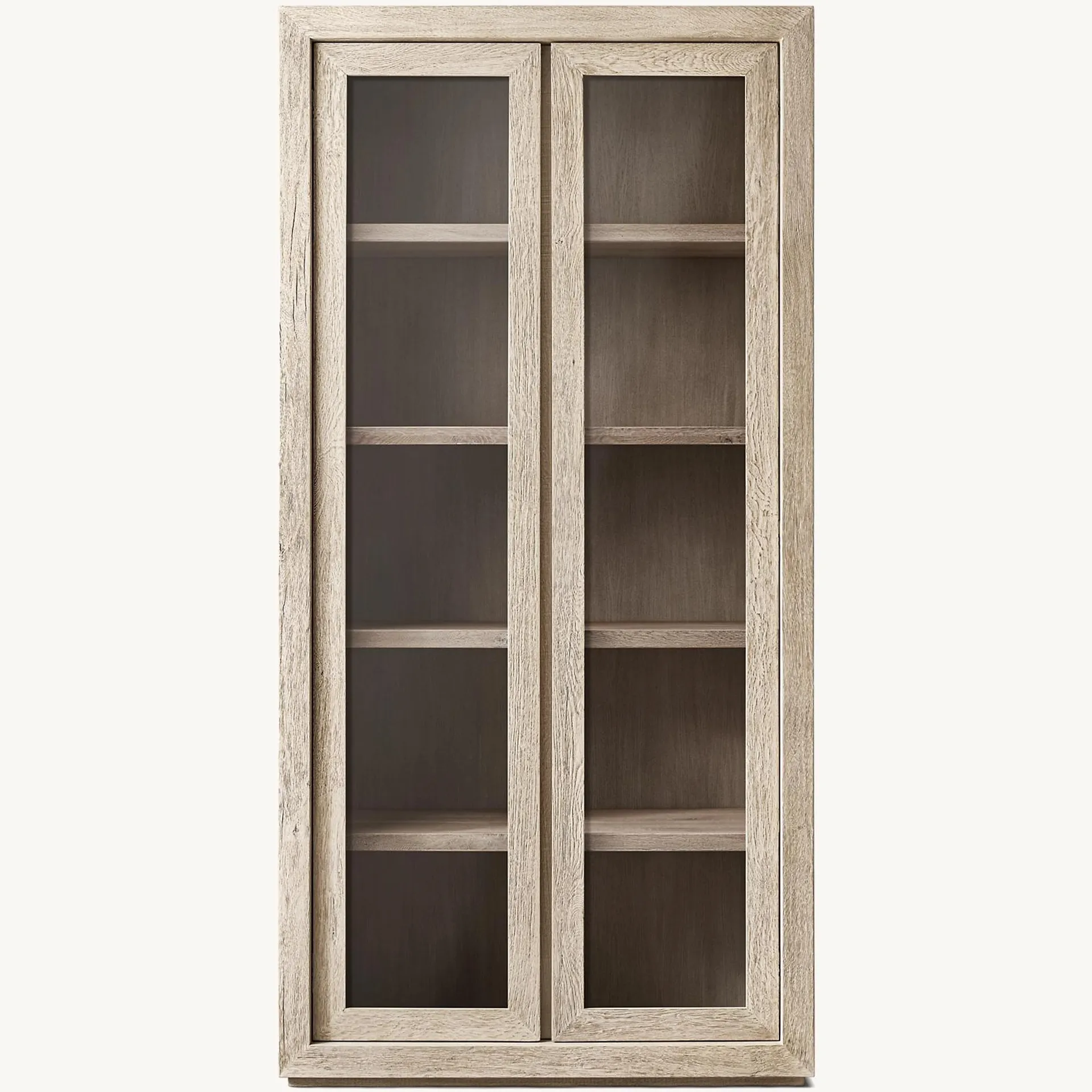 Reclaimed Oak Glass Cabinet