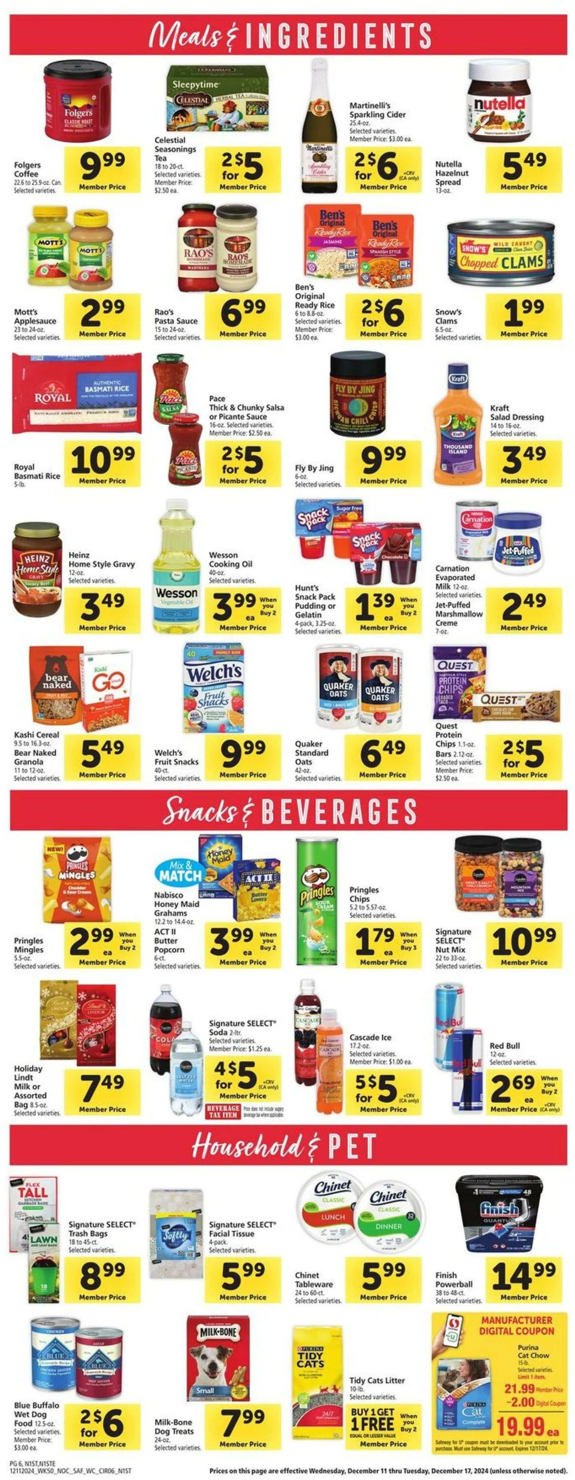 Weekly ad Safeway Current weekly ad from December 11 to December 17 2024 - Page 6