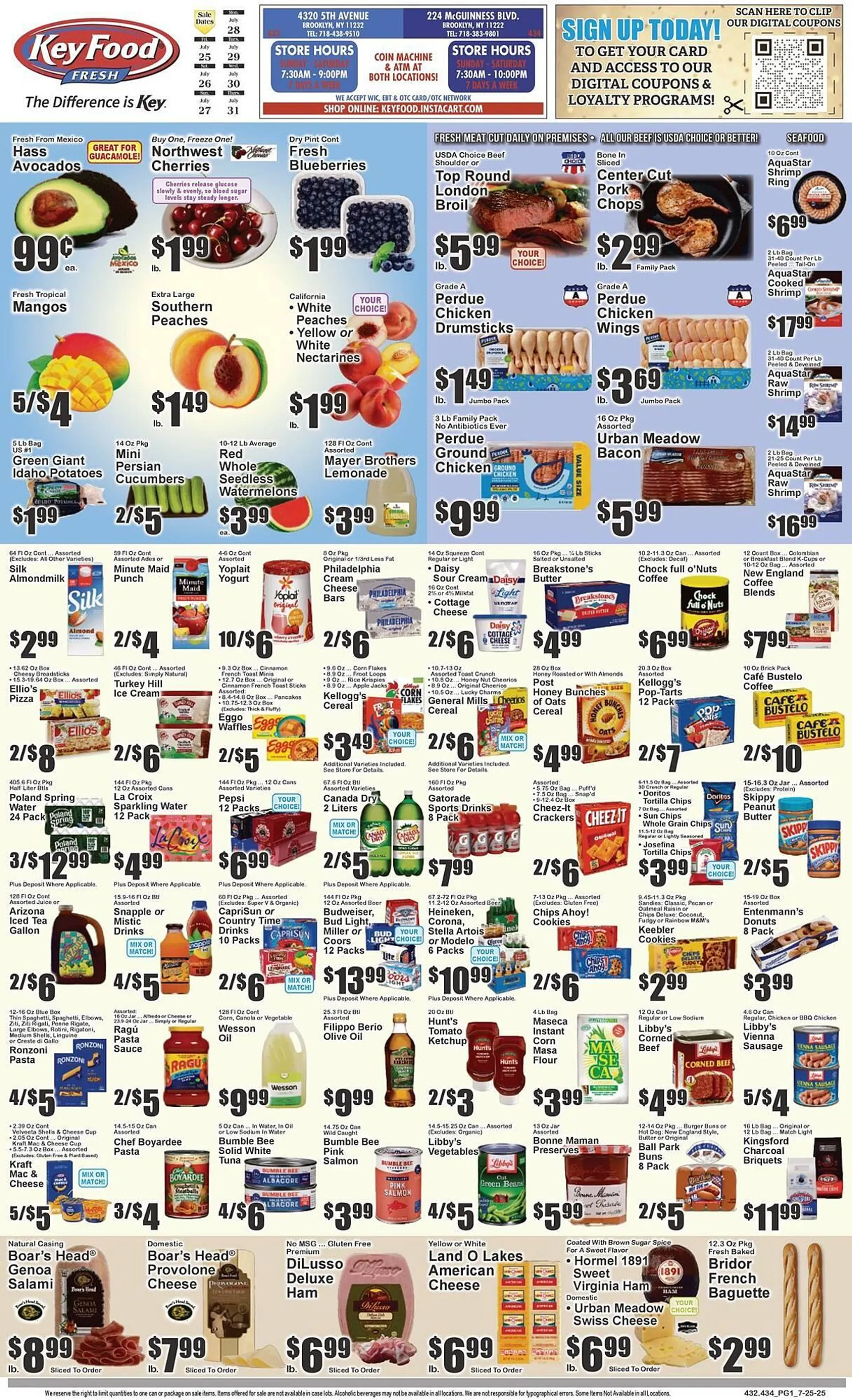 Weekly ad Key Food Weekly Ad from July 25 to July 31 2025 - Page 1