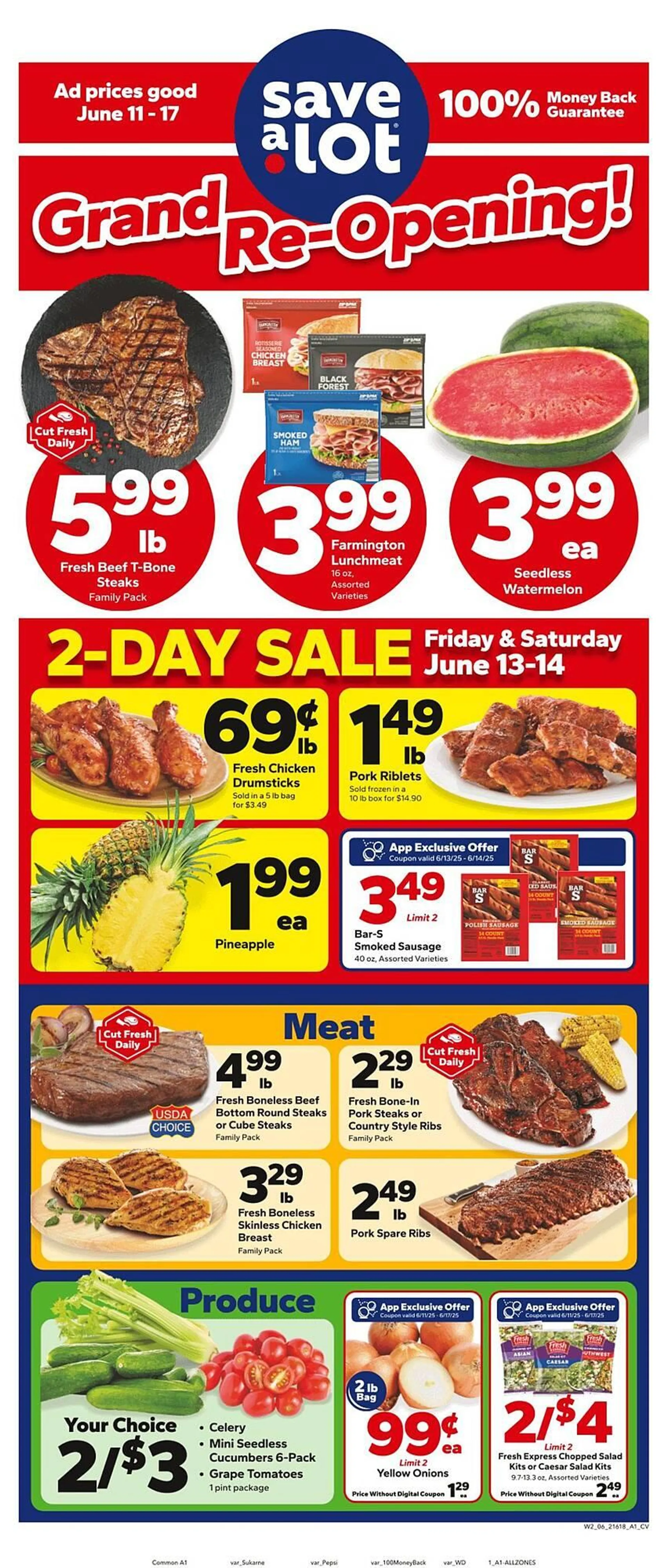 Weekly ad Save a Lot Weekly Ad from June 11 to June 17 2025 - Page 1
