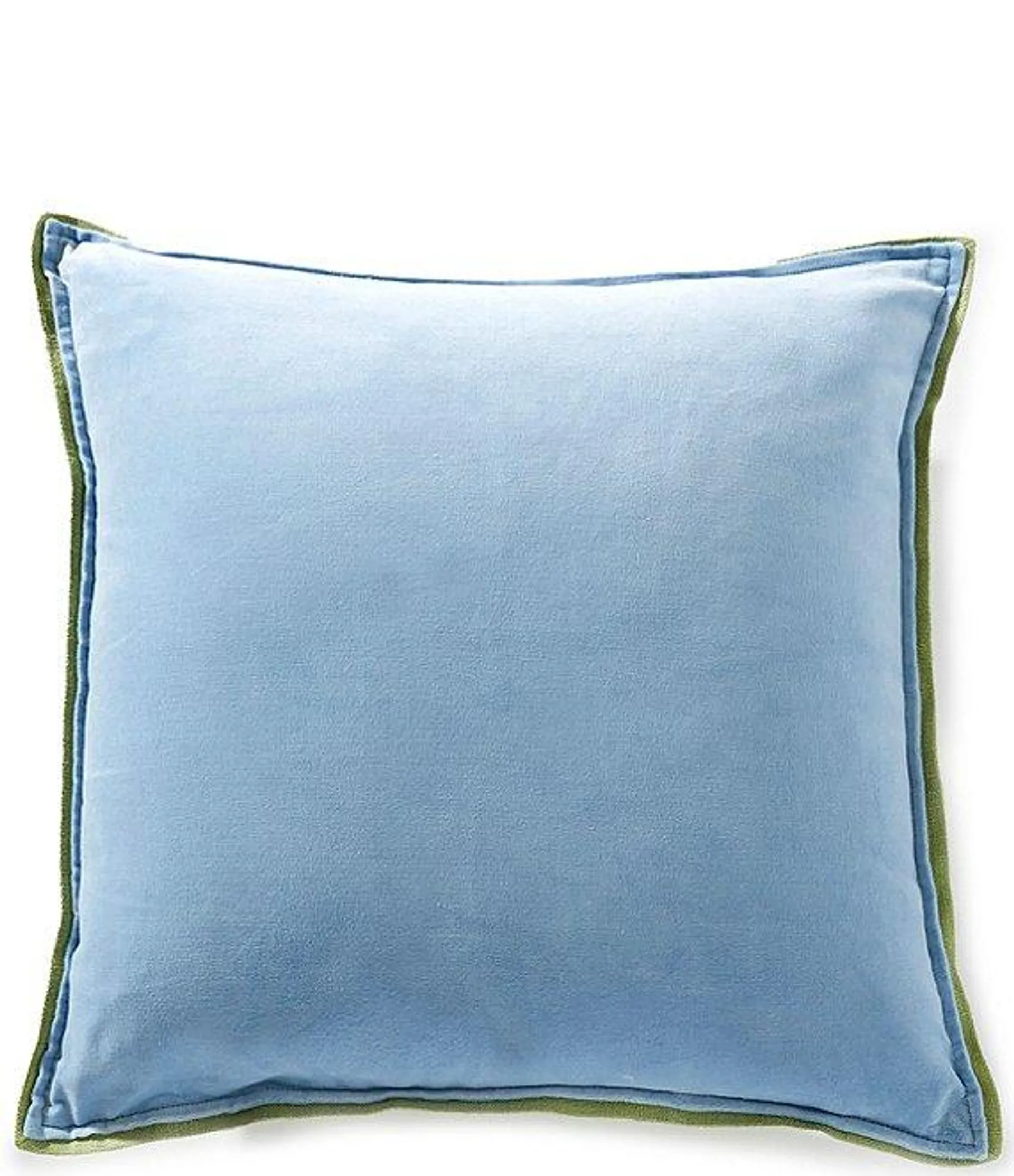 Velvet & Linen Dual Color Reversible Oversize Square Pillow