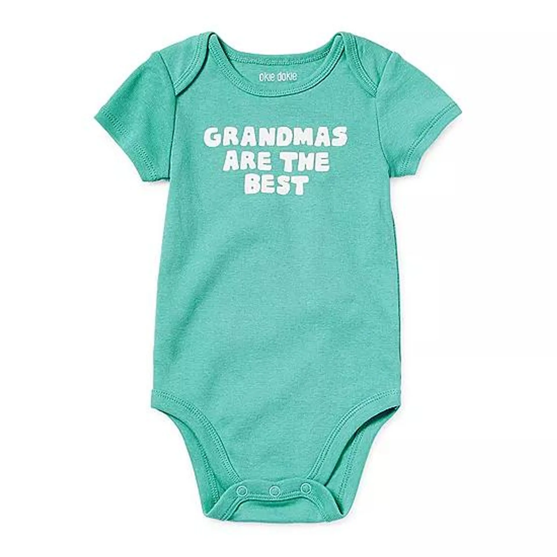 Okie Dokie Baby Unisex Round Neck Short Sleeve Bodysuit