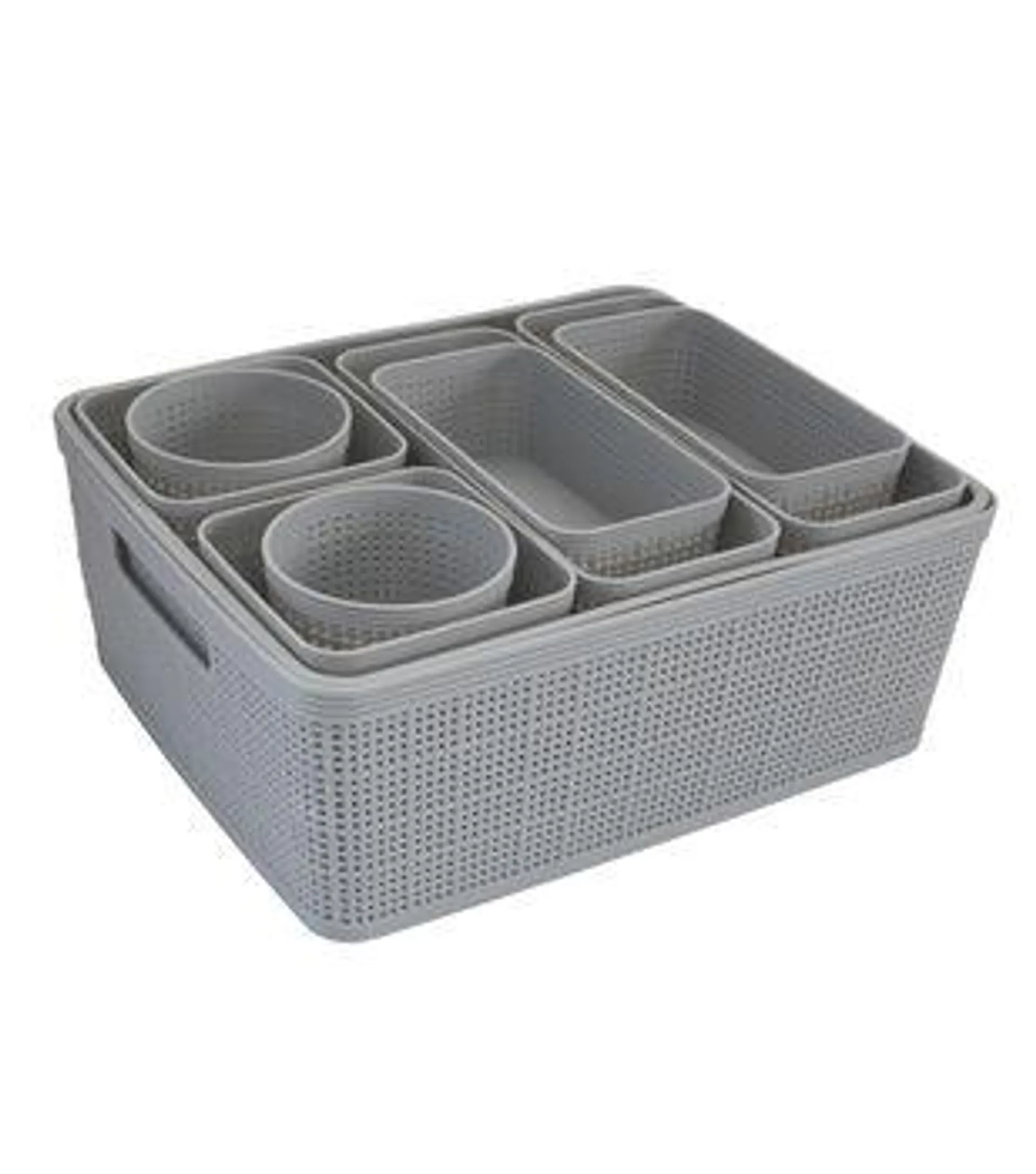 Simplify 10ct Plastic Basket Organizers