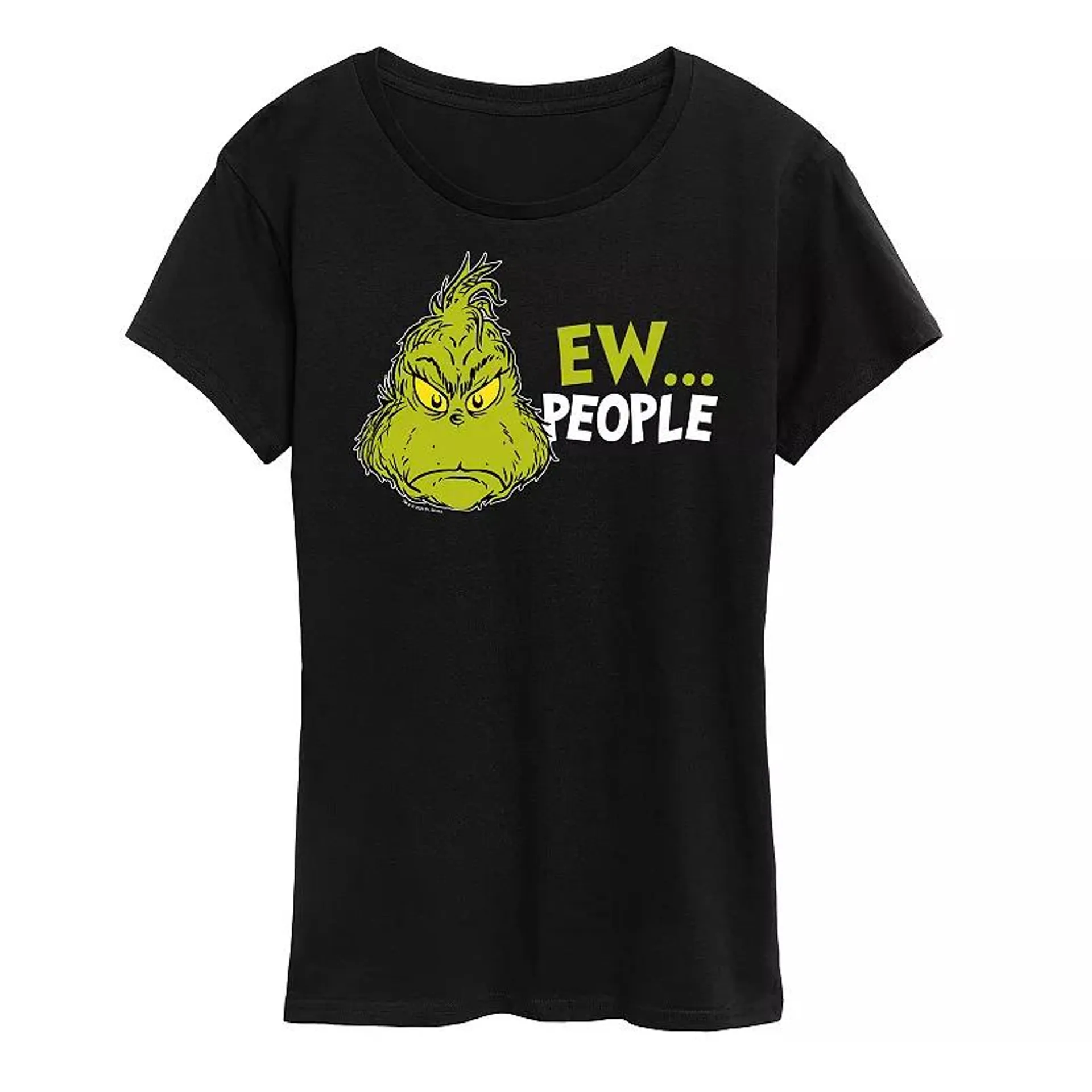 Women's Dr. Seuss The Grinch Ew People Graphic Tee