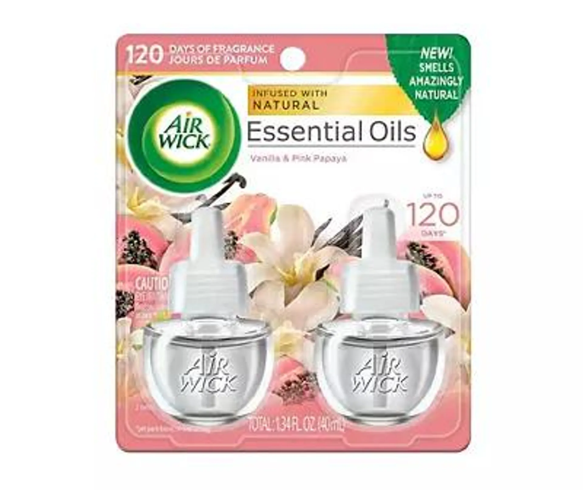 Vanilla & Pink Papaya Oil Refills, 2-Pack