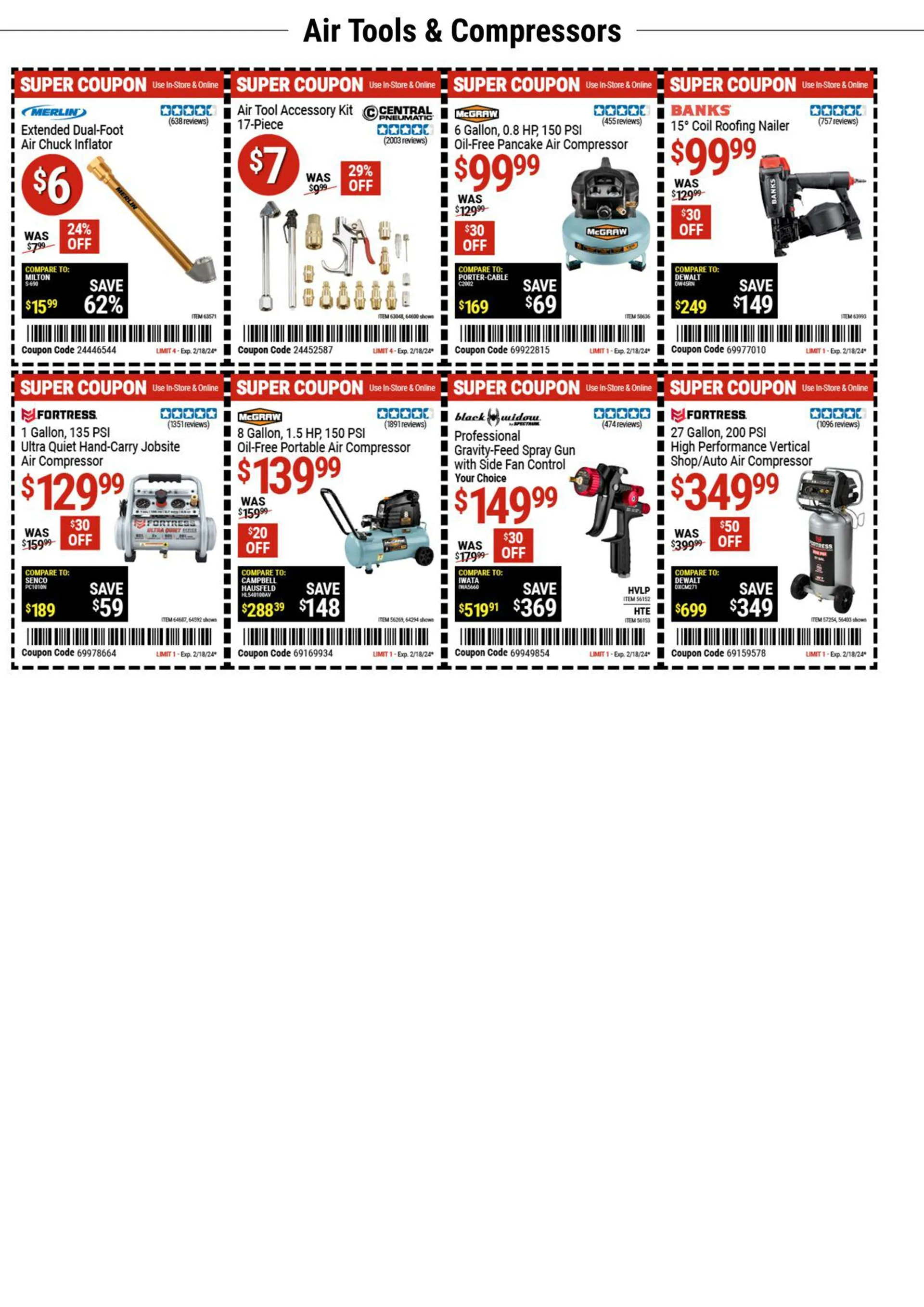 Harbor Freight Current weekly ad valid until February 18, 2024