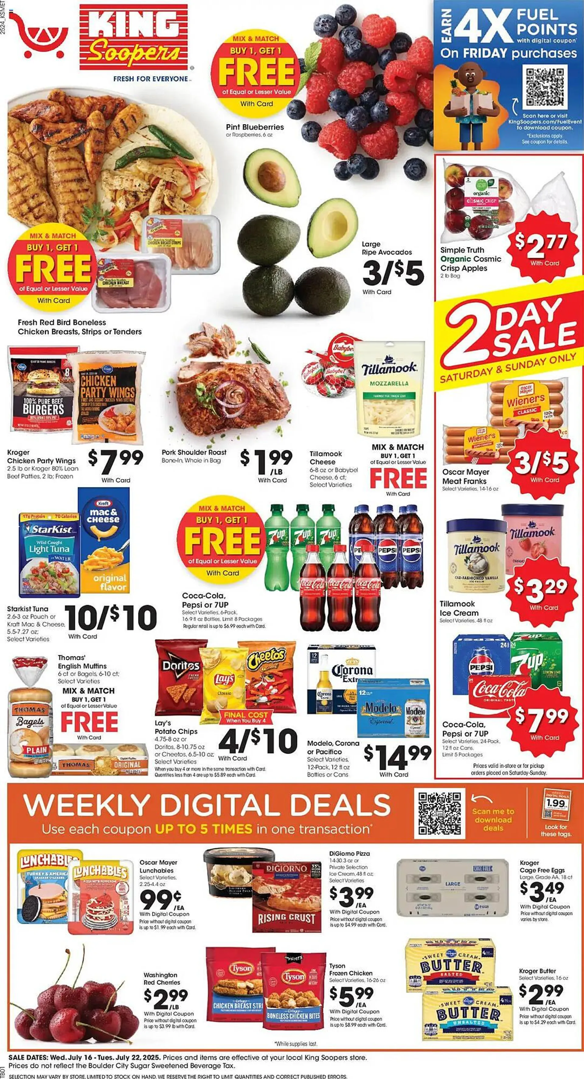 Weekly ad King Soopers Weekly Ad from July 16 to July 22 2025 - Page 1