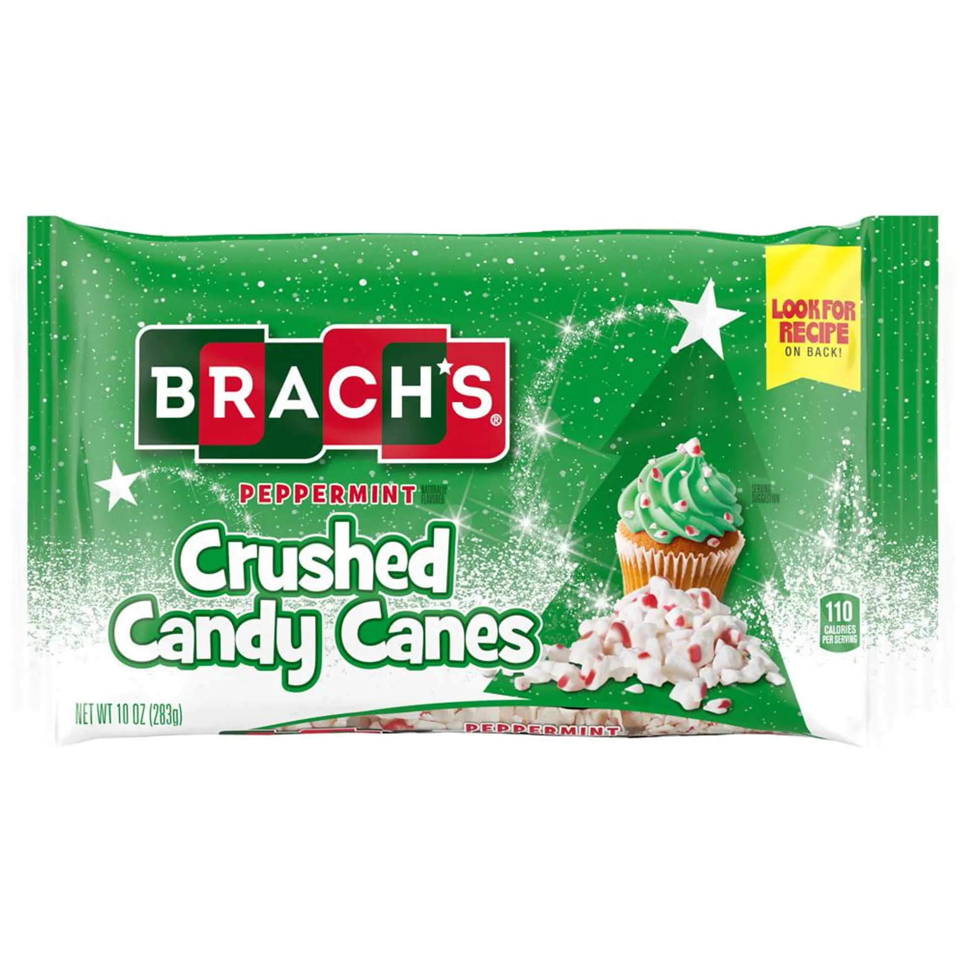 Brach's Peppermint Crushed Holiday Candy Canes, Christmas Baking Candy, 10 Oz