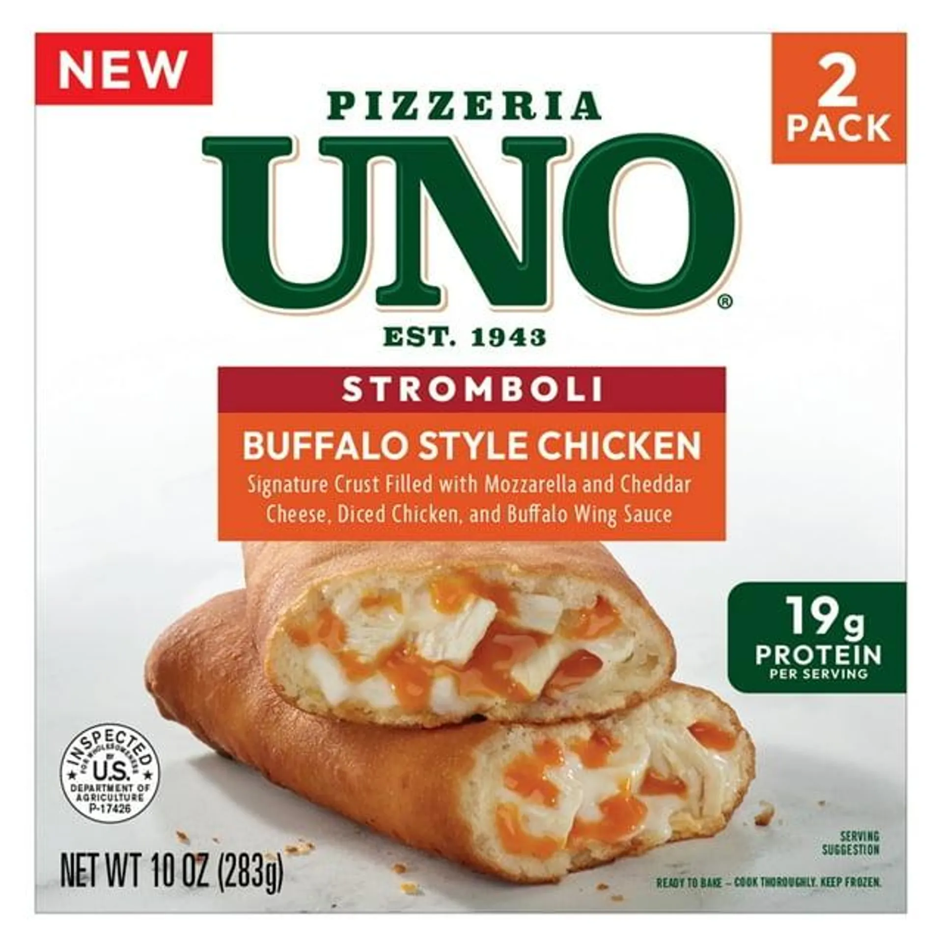 Pizzeria Uno Buffalo Style Chicken Stromboli, Frozen