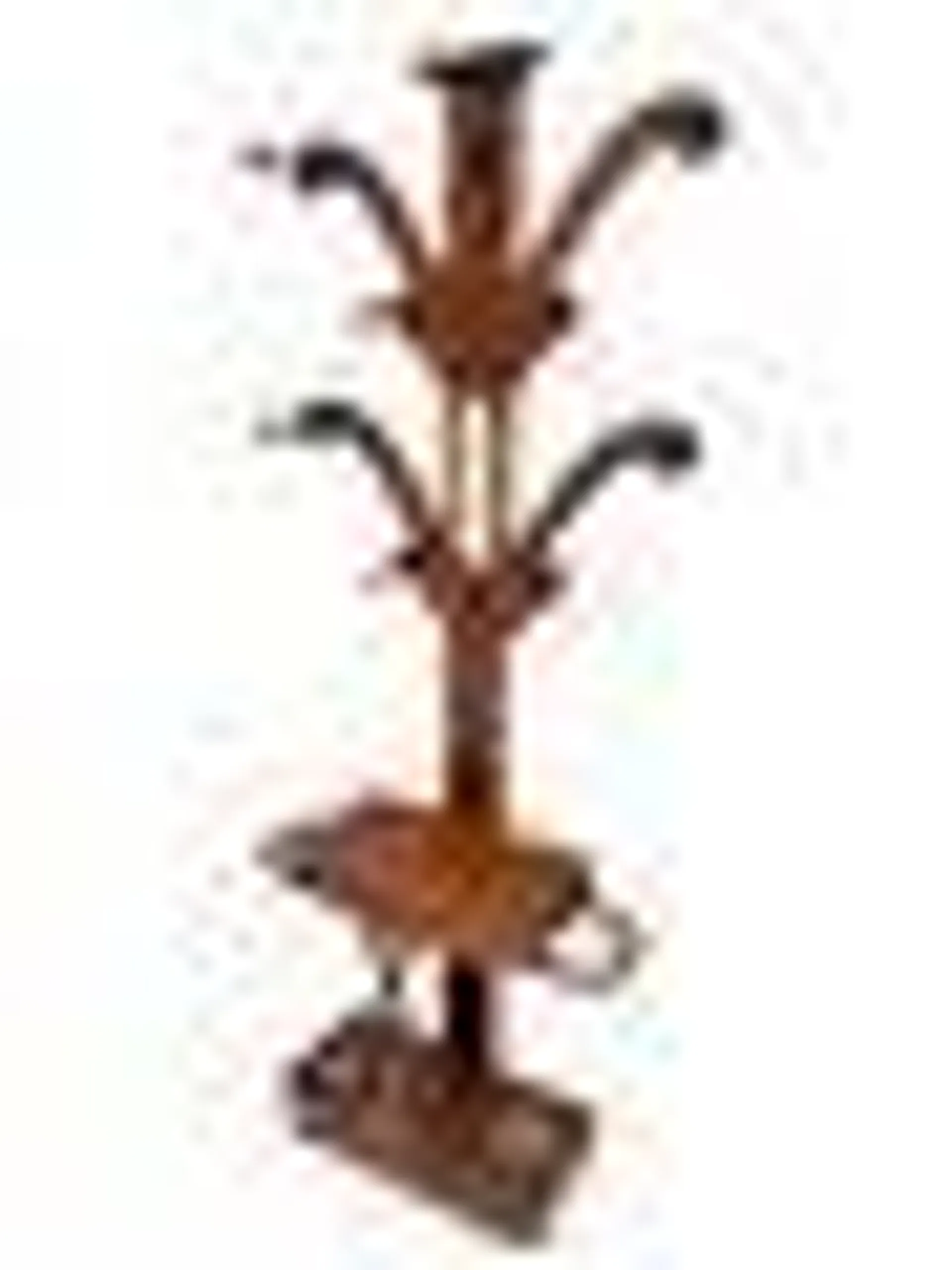 English Victorian Porte Manteau or Standing Coat Rack, 1880s