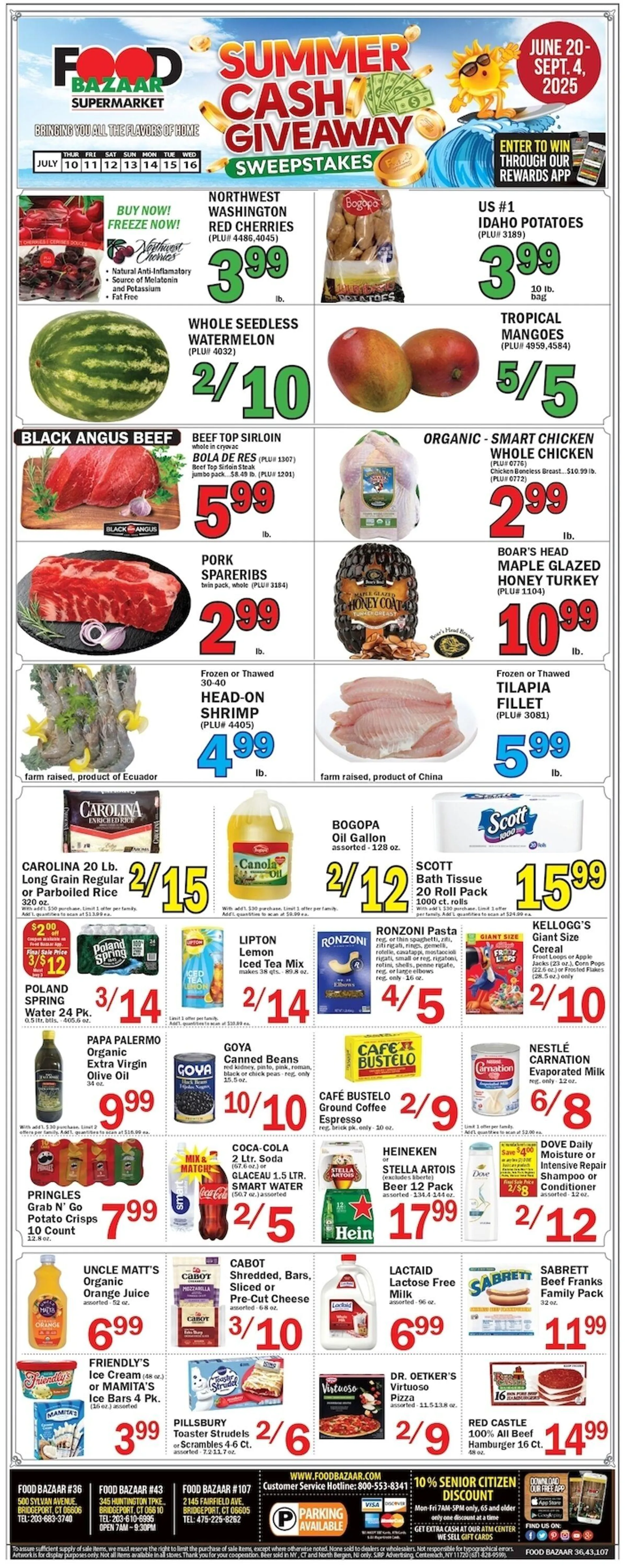 Weekly ad Food Bazaar Current weekly ad from July 10 to July 16 2025 - Page 1