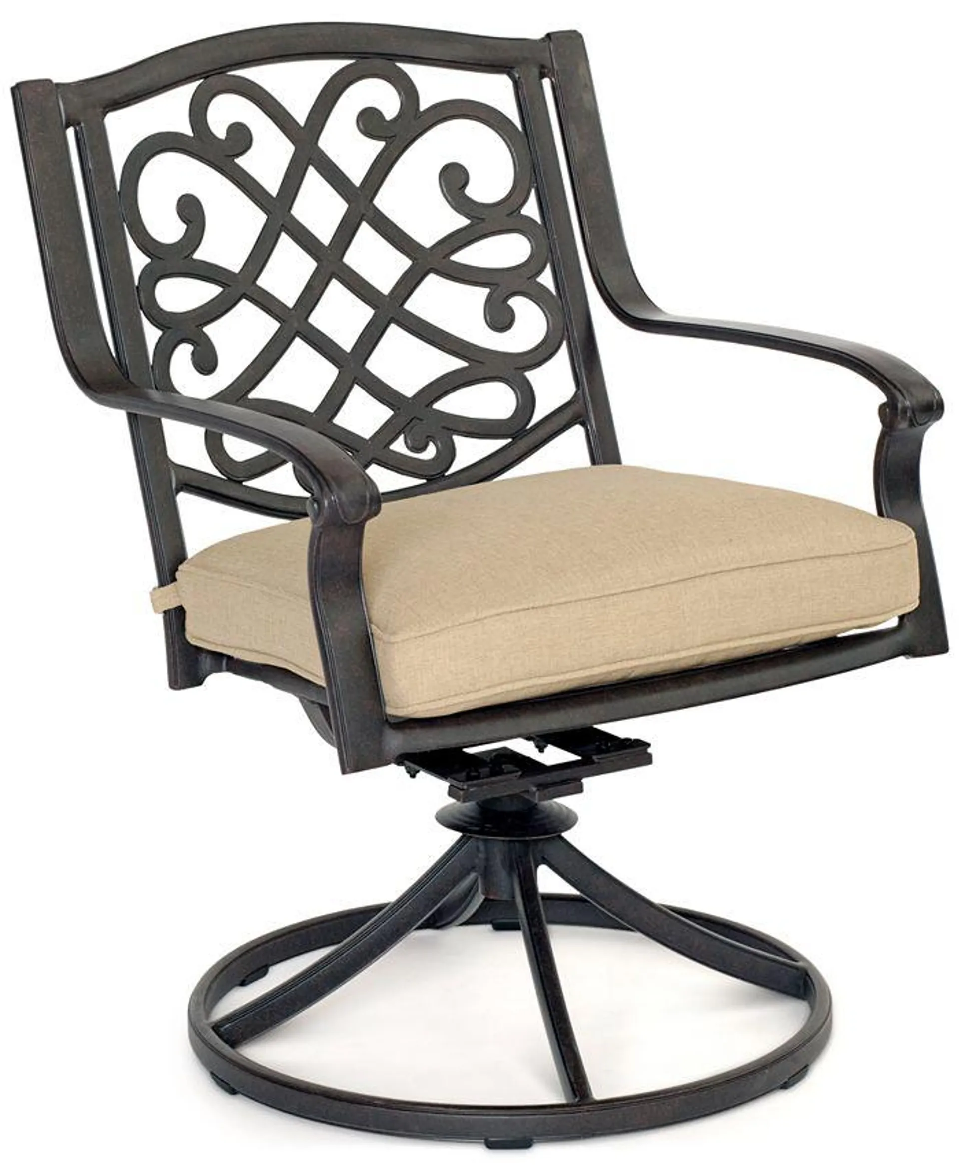 Set of 6 Park Gate Cast Aluminum Outdoor Dining Swivel Rockers, Created for Macy's