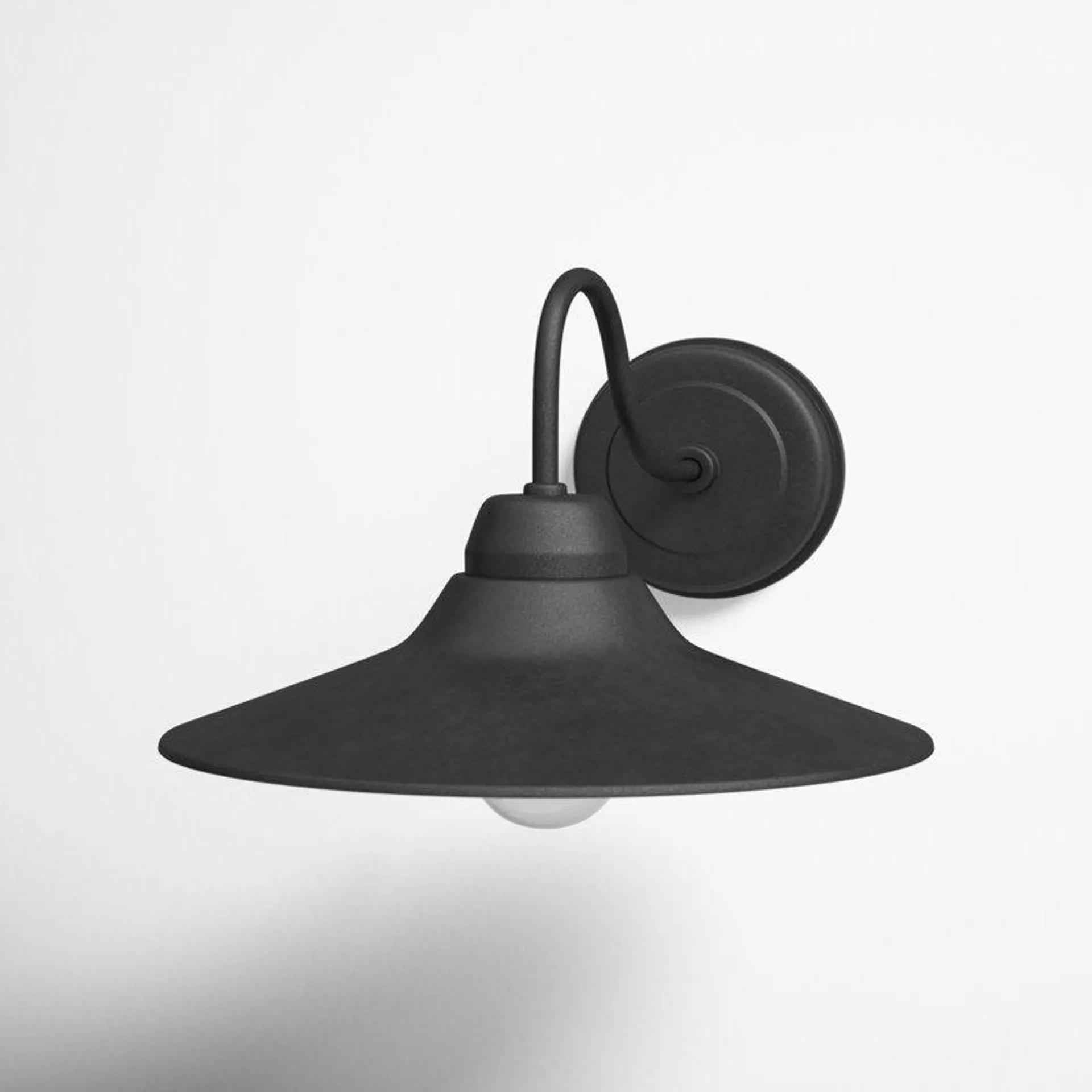 Bridgette Single Light Bell Outdoor Aluminum Wall Light