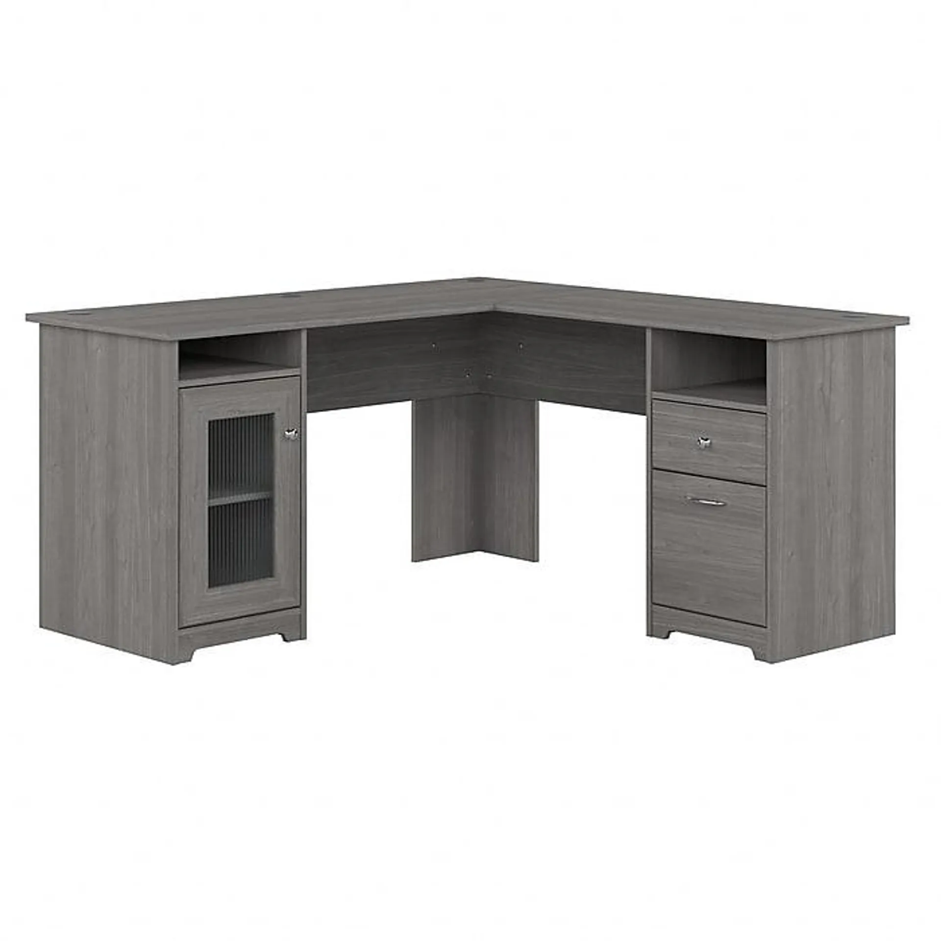 Bush Furniture Cabot 60"W Wood L-Shaped Computer Desk,