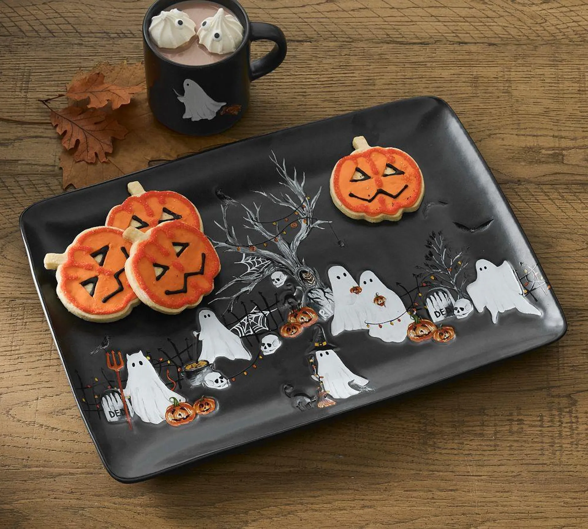 Scary Squad Stoneware Rectangular Serving Platter