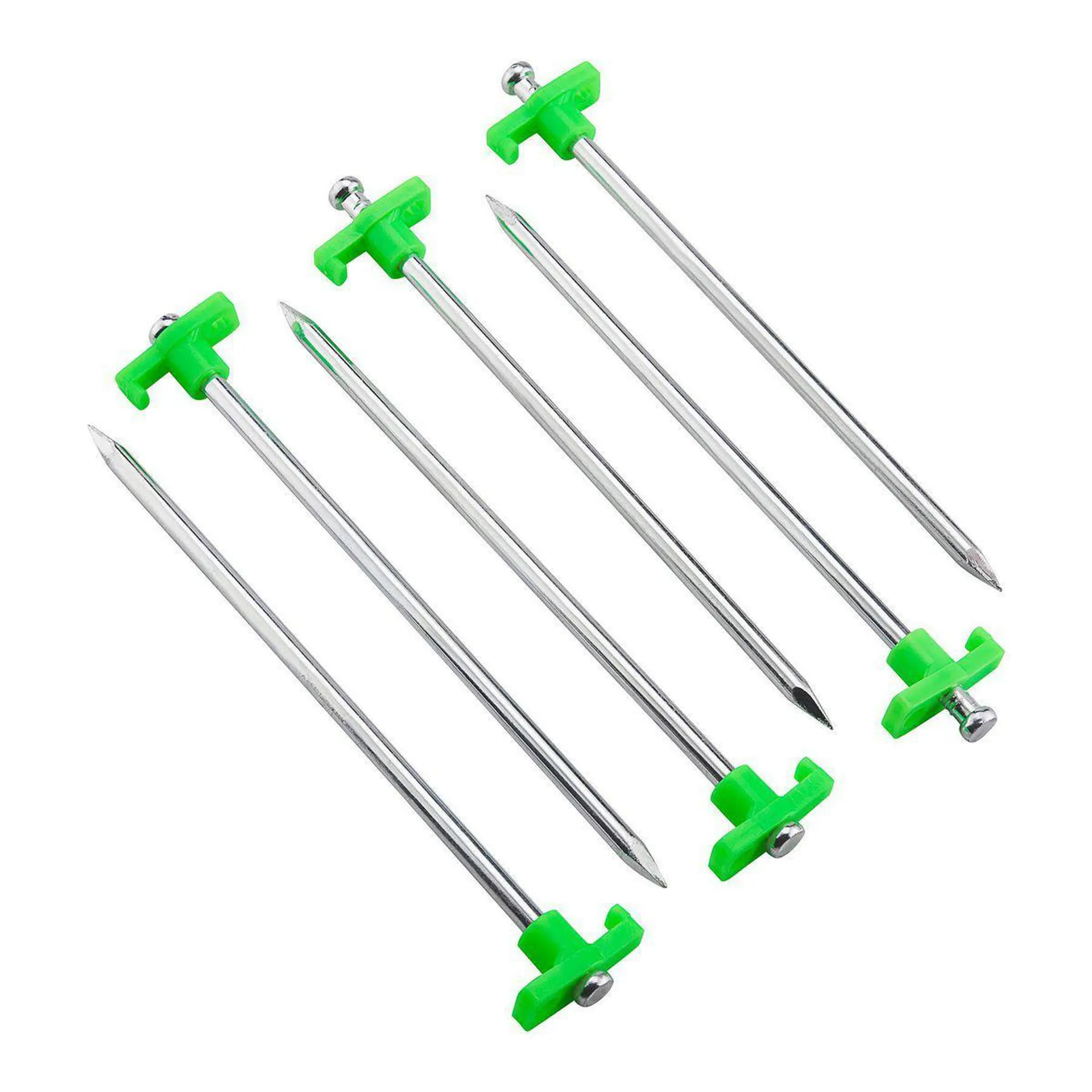 10 In. Steel Tent Stakes, 6-Pack