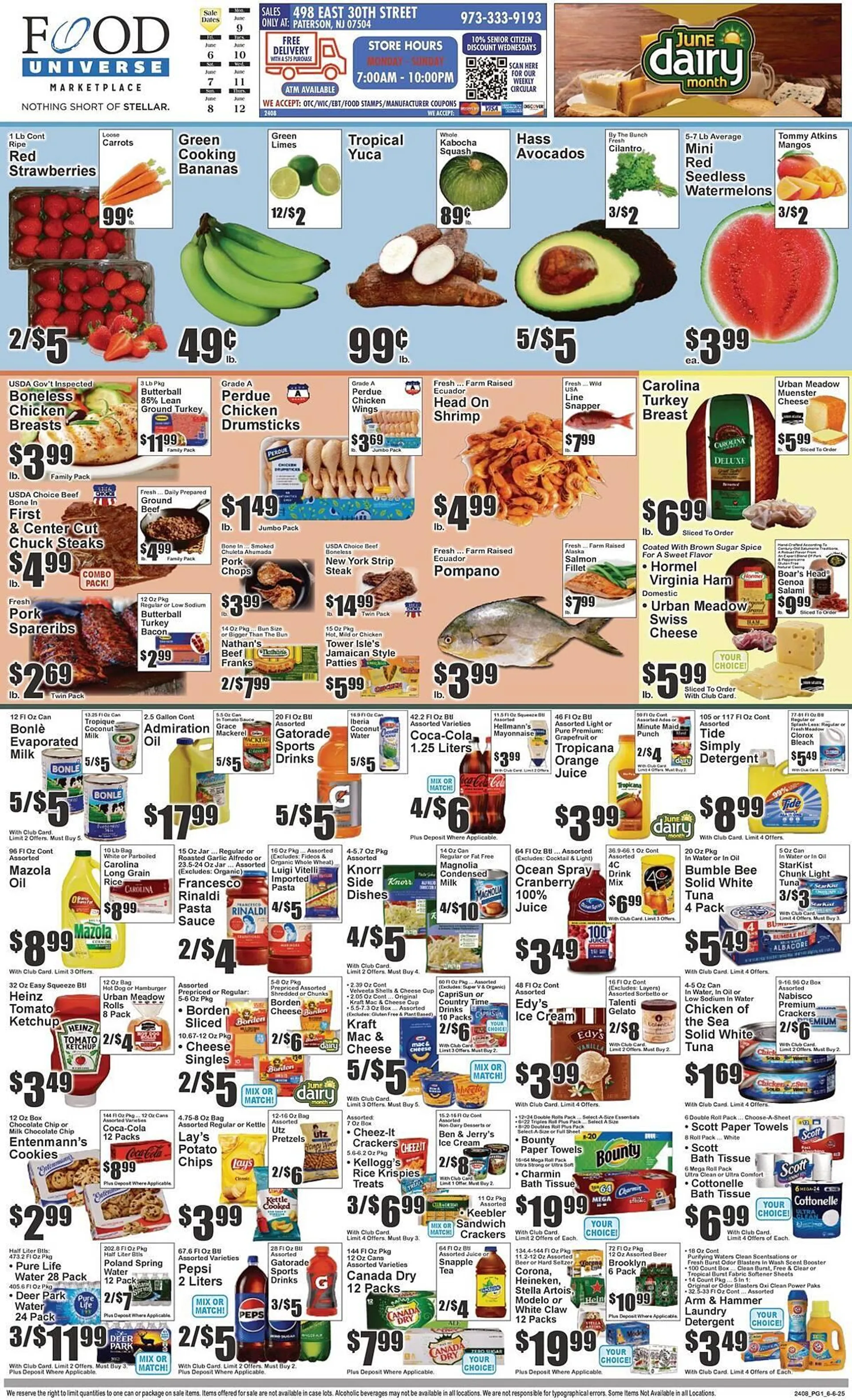 Weekly ad Food Universe Weekly Ad from June 6 to June 12 2025 - Page 1