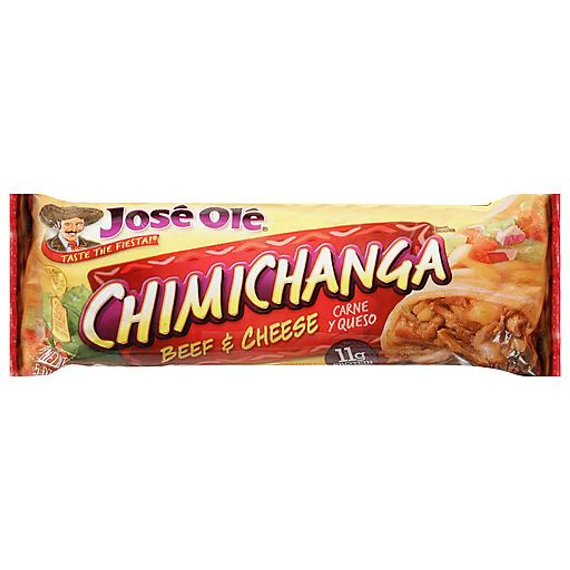 Jose Ole Chimichanga Beef & Cheese Tortilla Snack 5 oz package