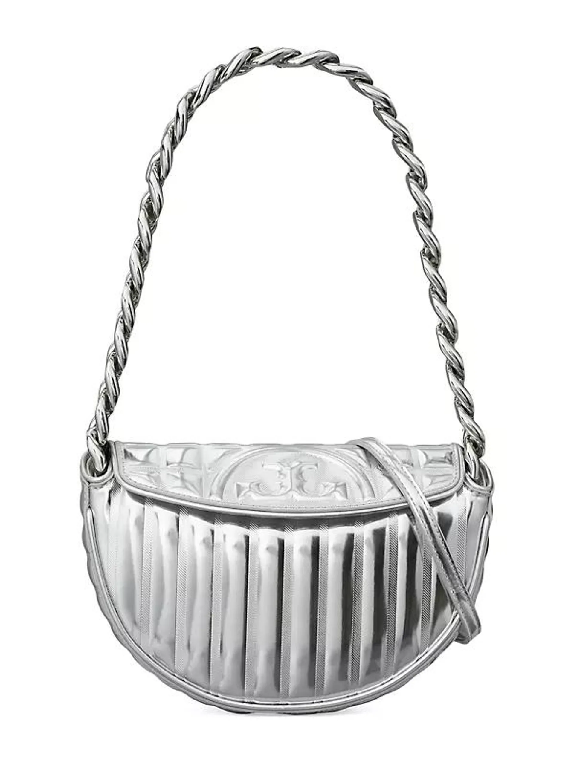 Mini Fleming Metallic Leather Shoulder Bag
