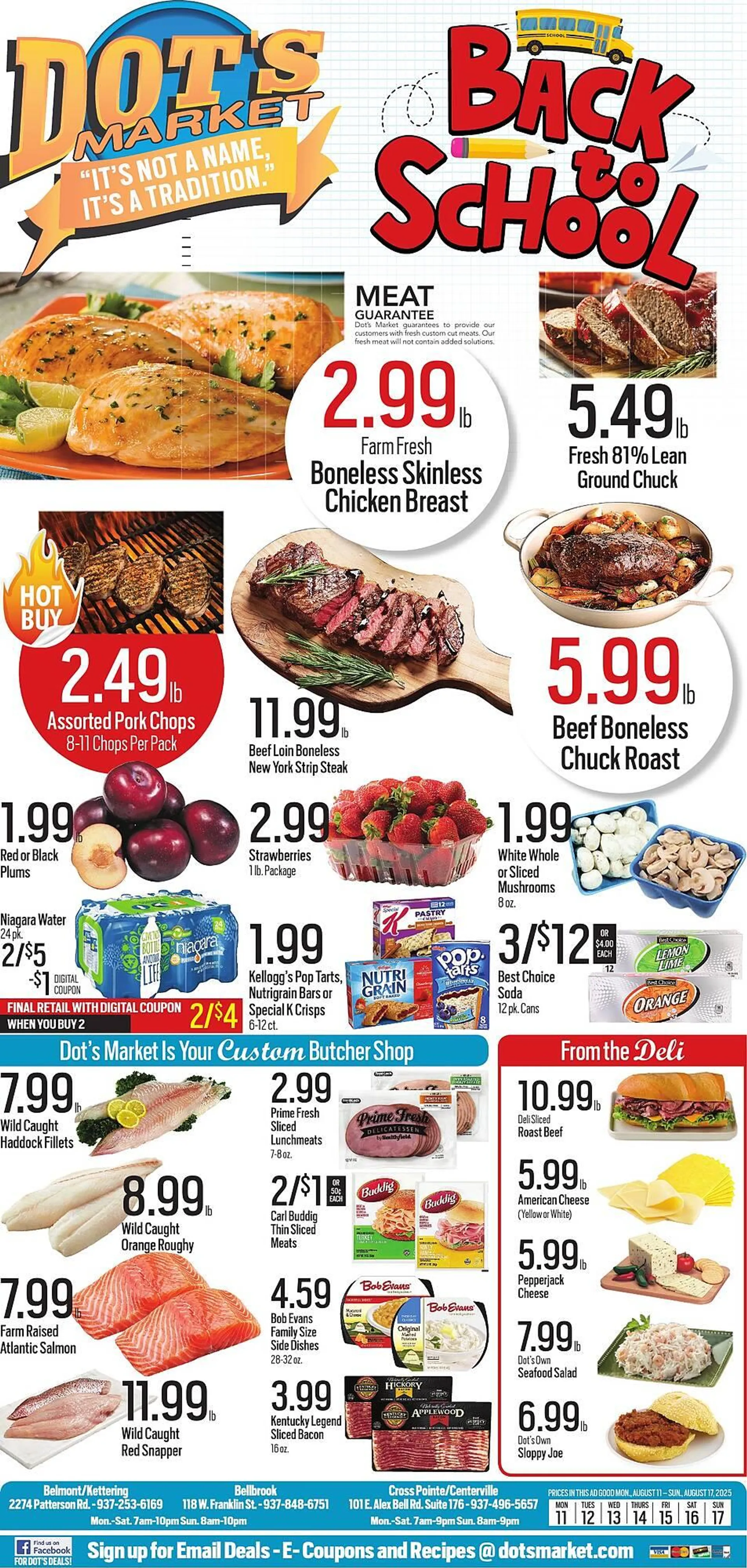 Weekly ad Dot's Market ad from August 11 to August 17 2025 - Page 1