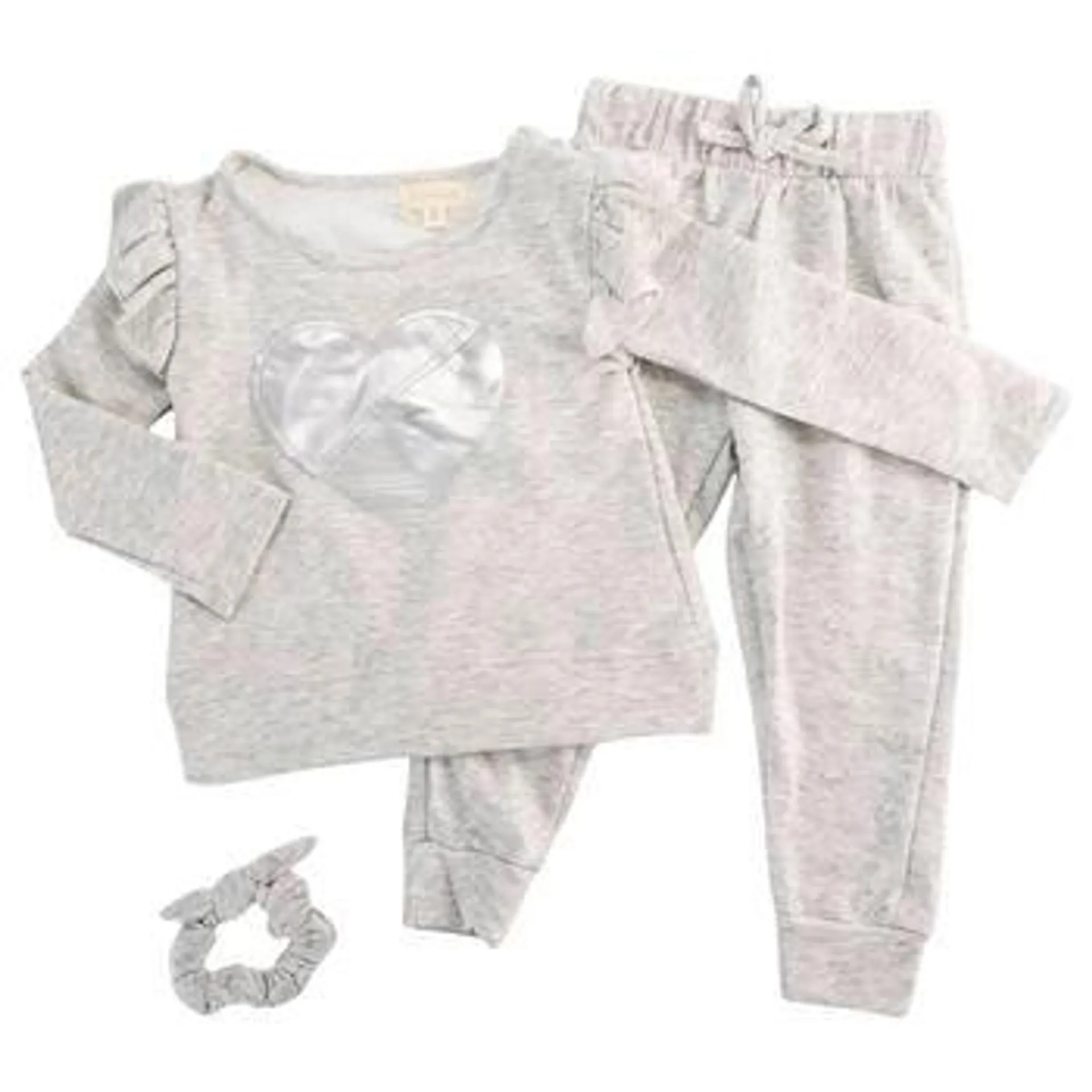 Toddler Girl BTween® 3pc. Heart Fleece Pullover & Joggers Set