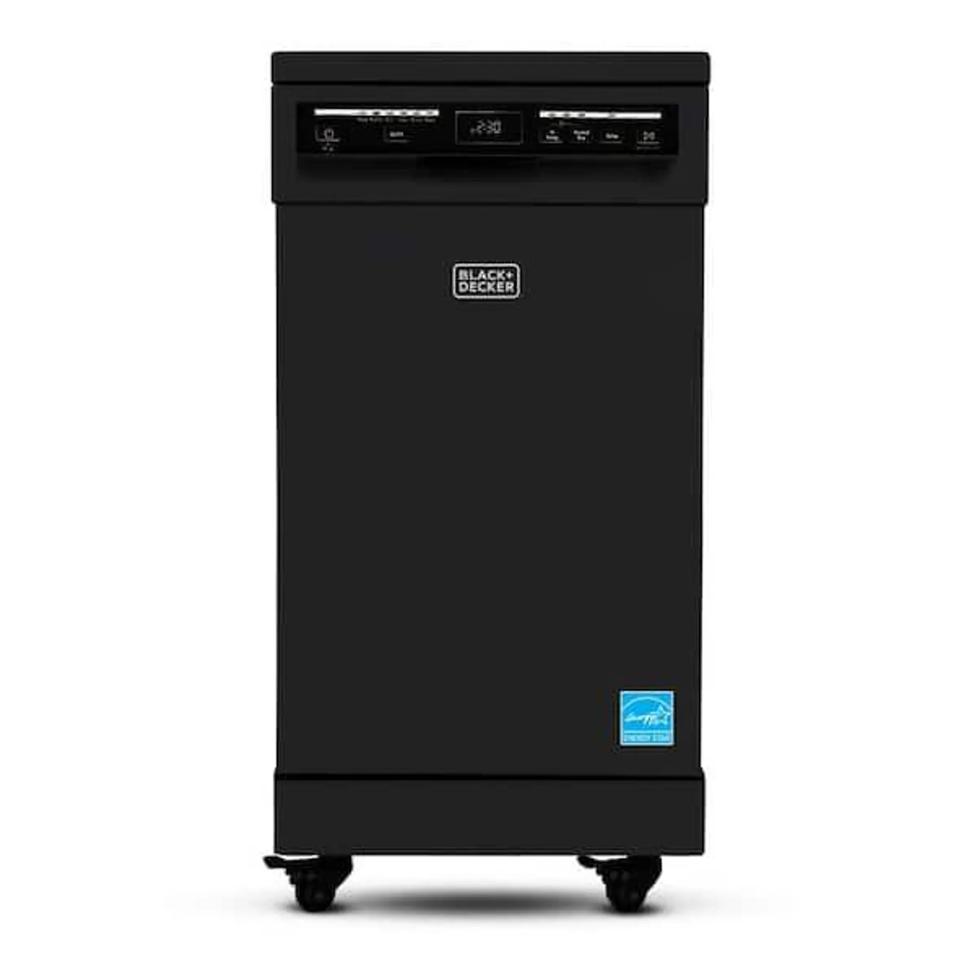 18 in., Black, 120 Volt, Portable Dishwasher With 8-Place Setting Capacity