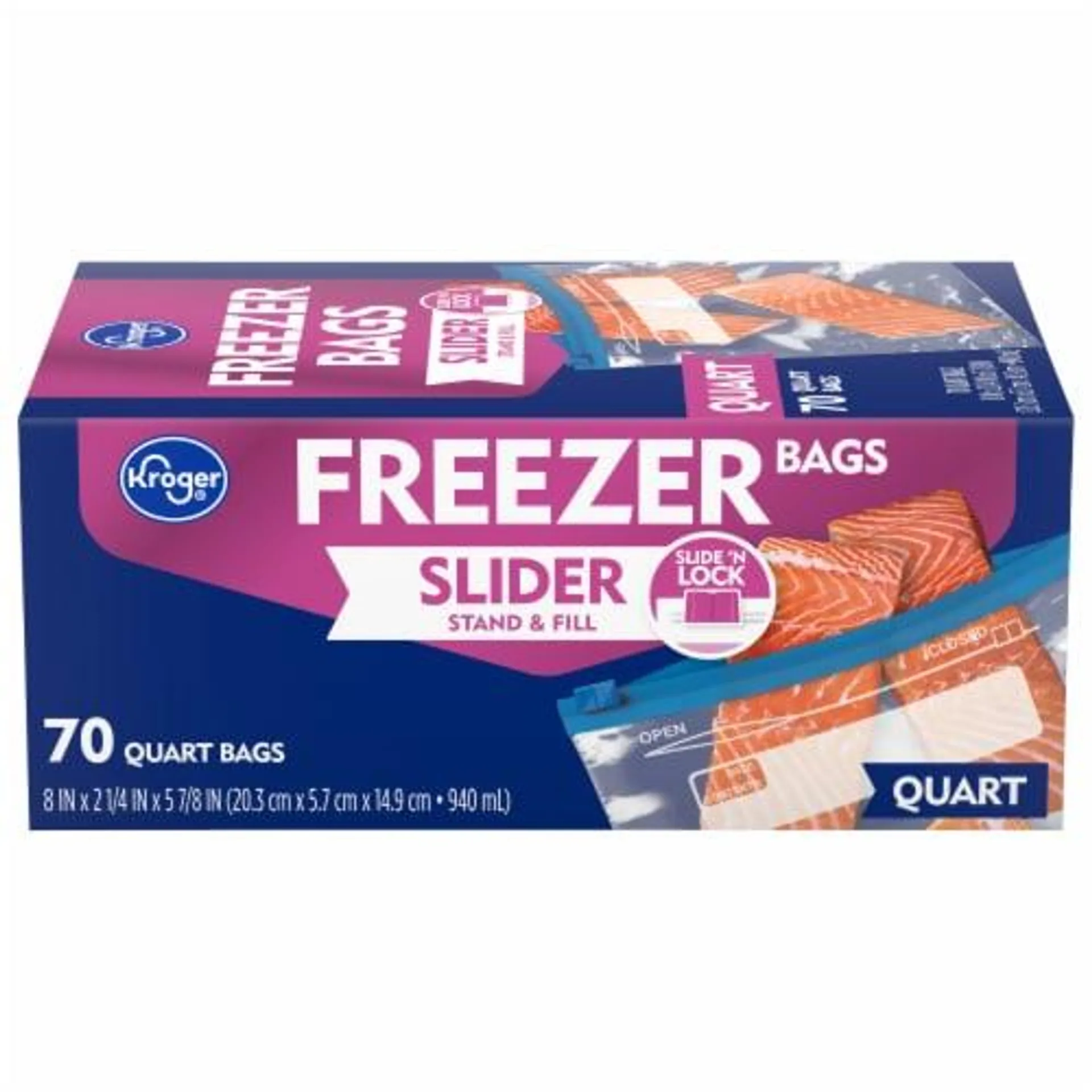 Kroger® Quart Slider Freezer Storage Bags