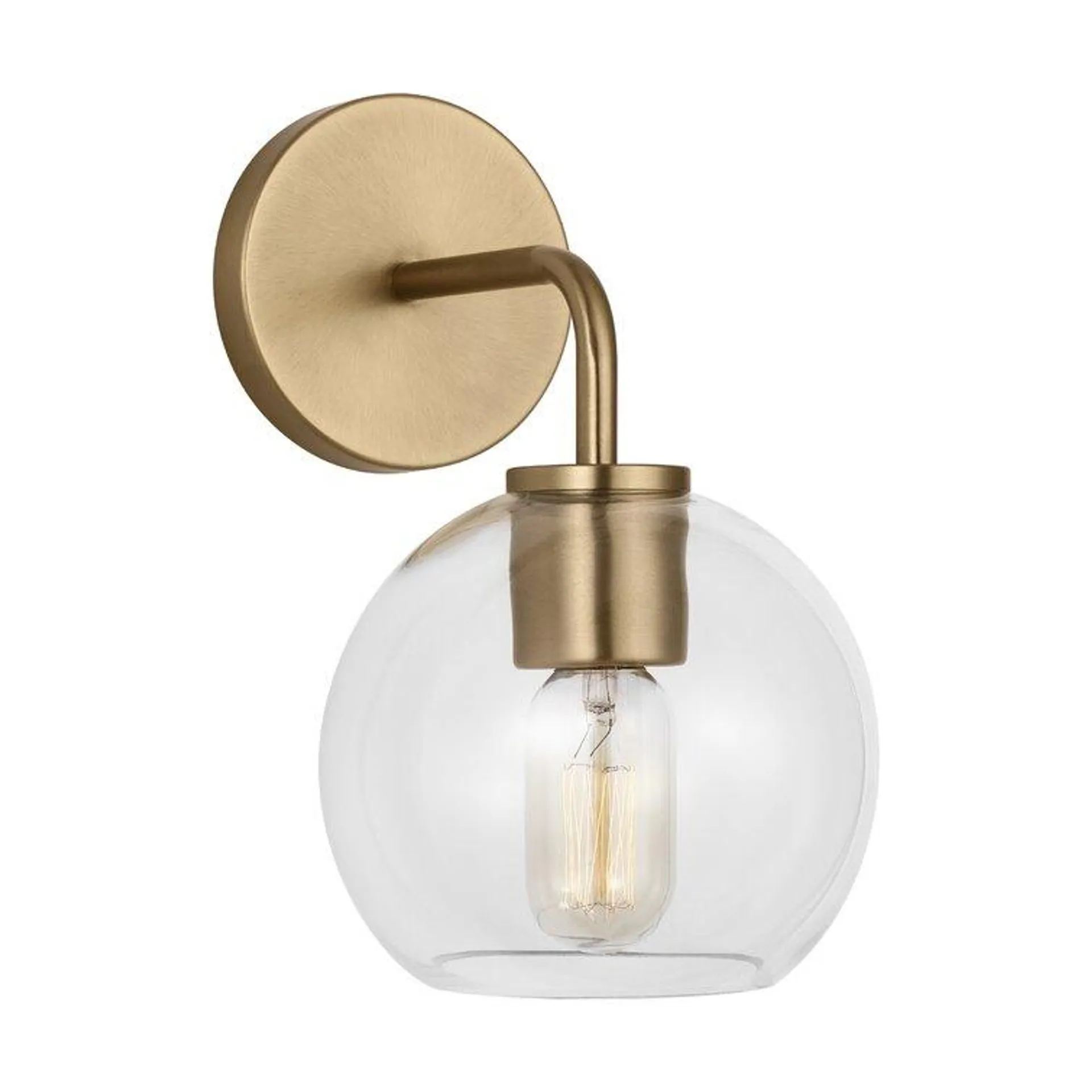 Childerley Single Light Glass Dimmable Armed Sconce