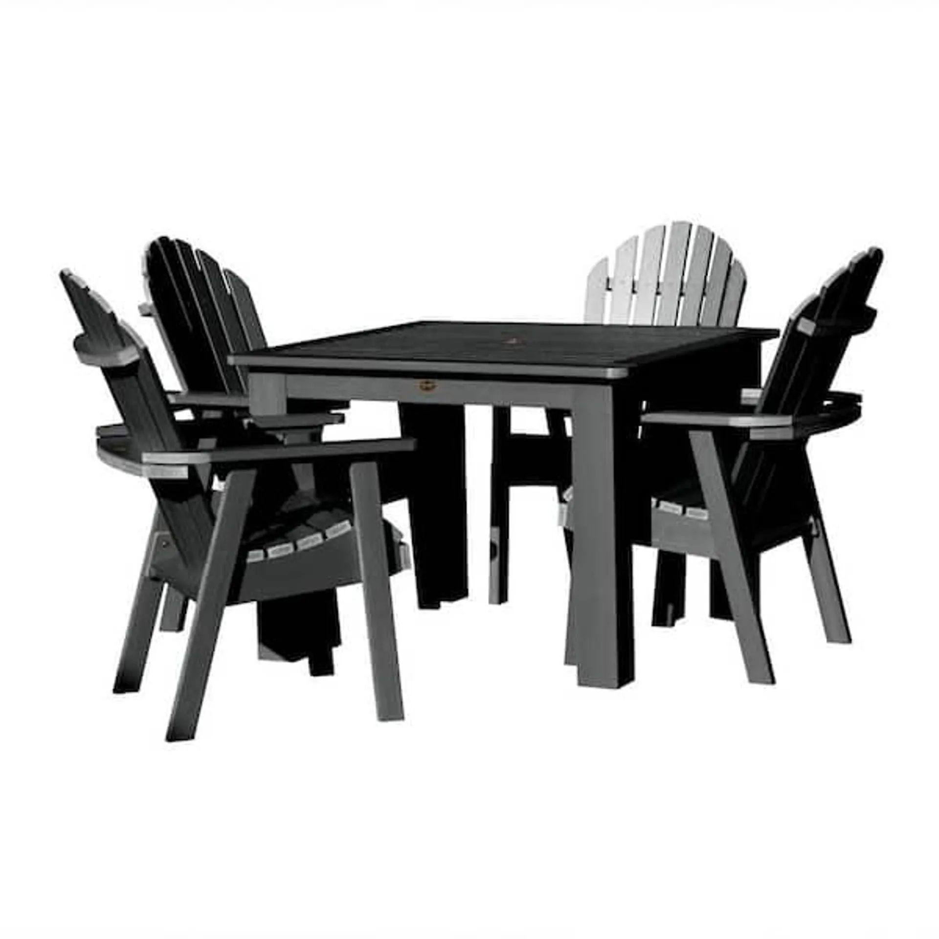 Muskoka 5-Pieces Square Bistro Recycled Plastic Outdoor Dining Set