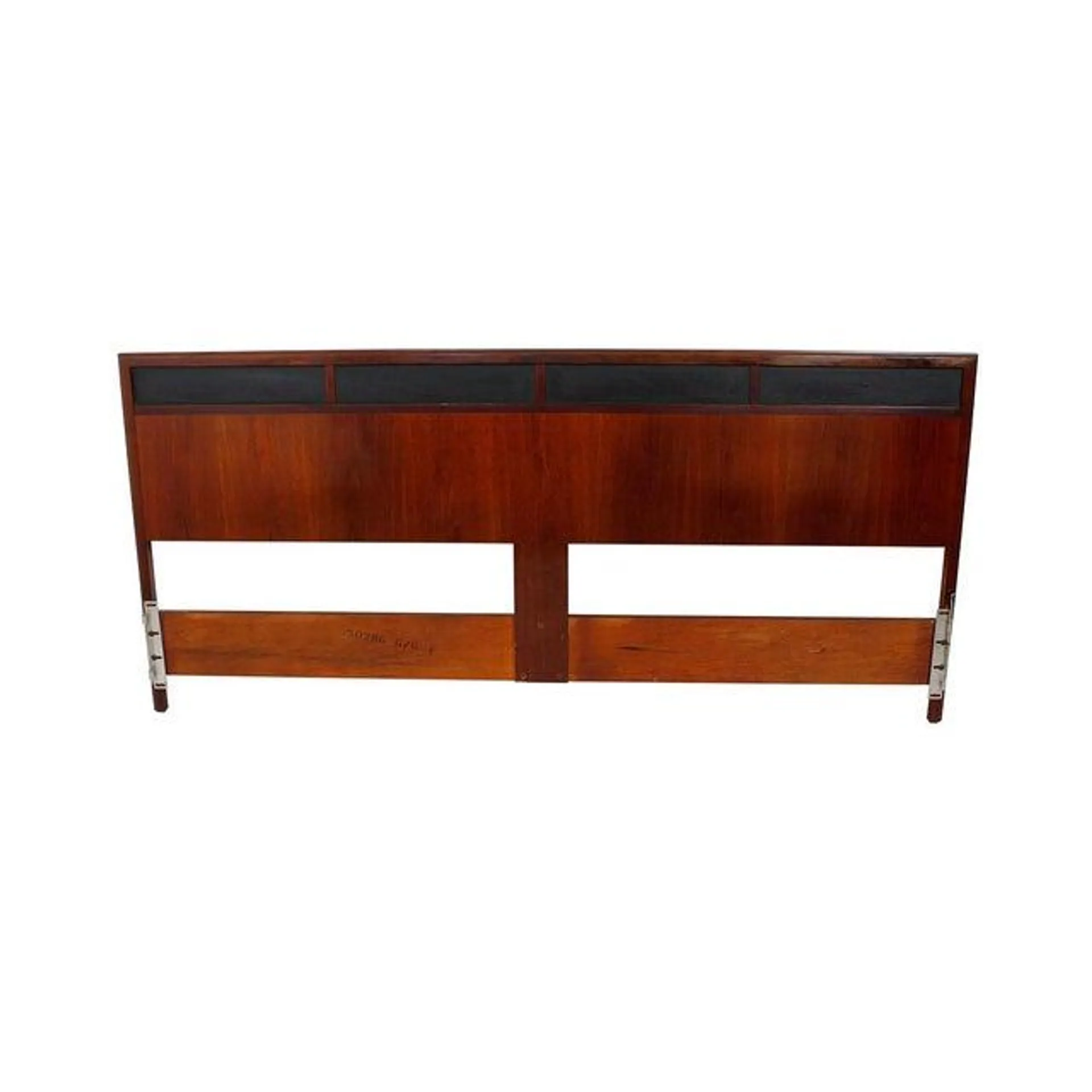 Mid Century Modern King Size Walnut Headboard