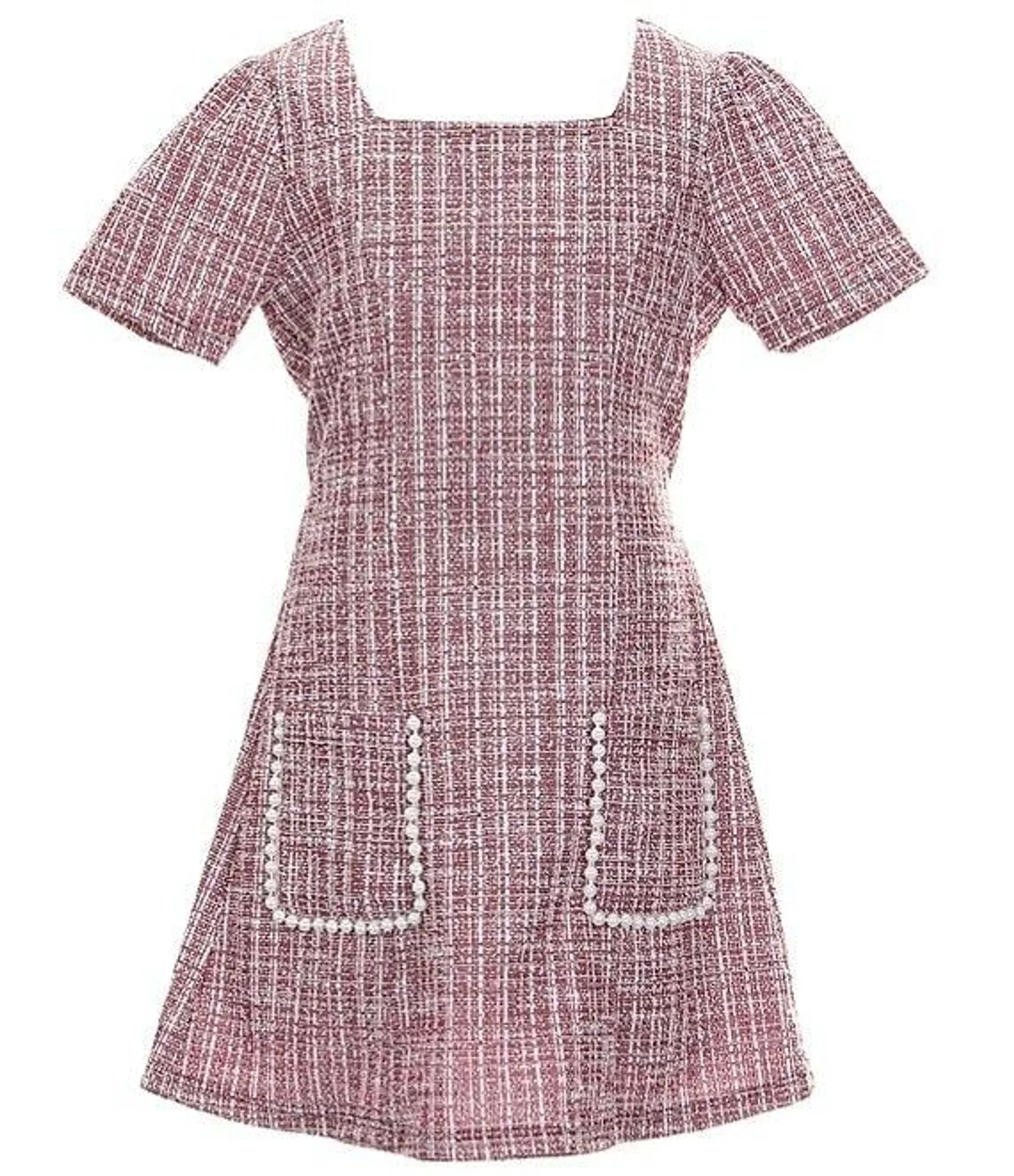 Big Girls 7-16 Short Sleeve Shift Dress