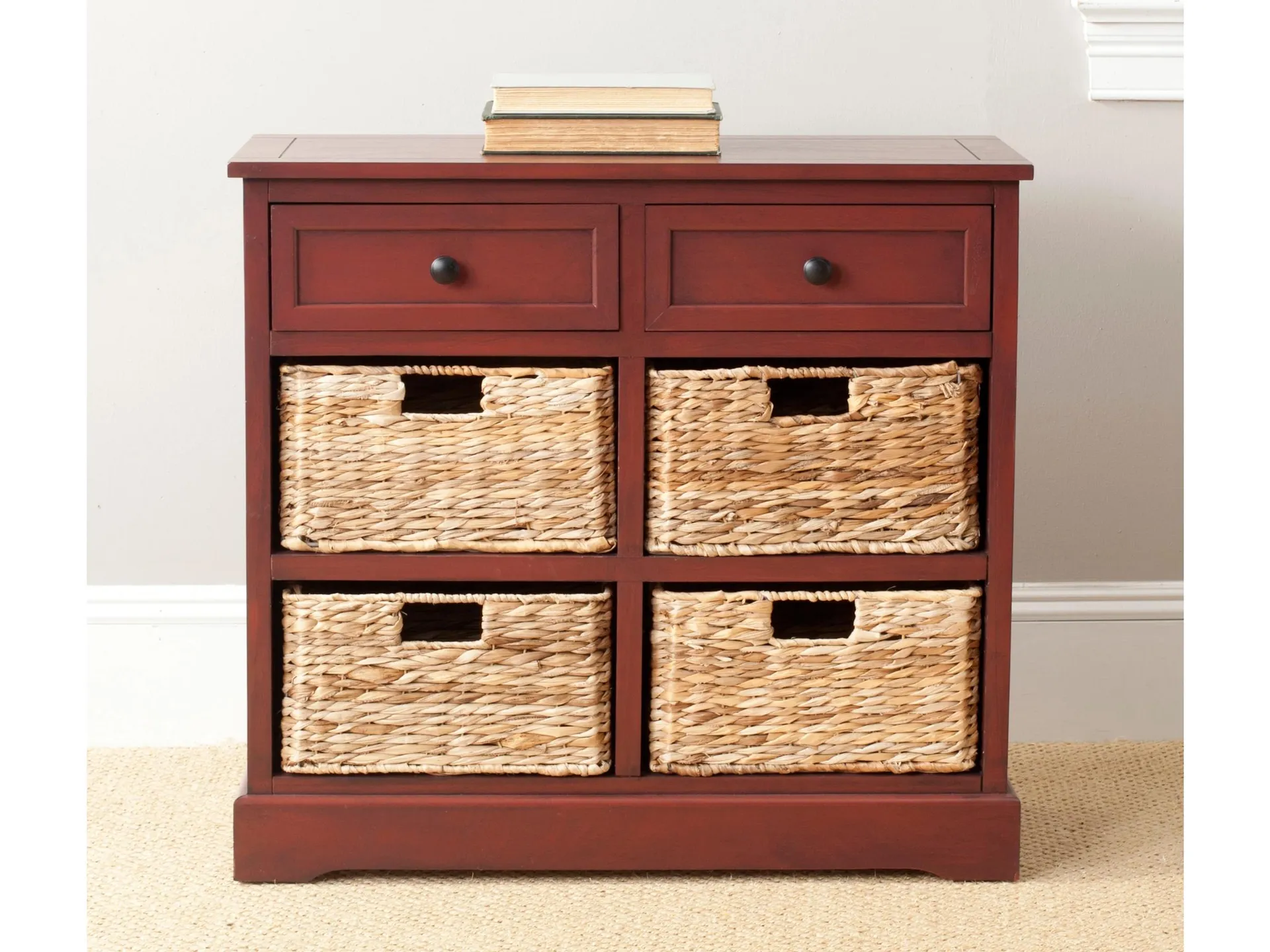 Safavieh Herman Storage Unit with Wicker Baskets