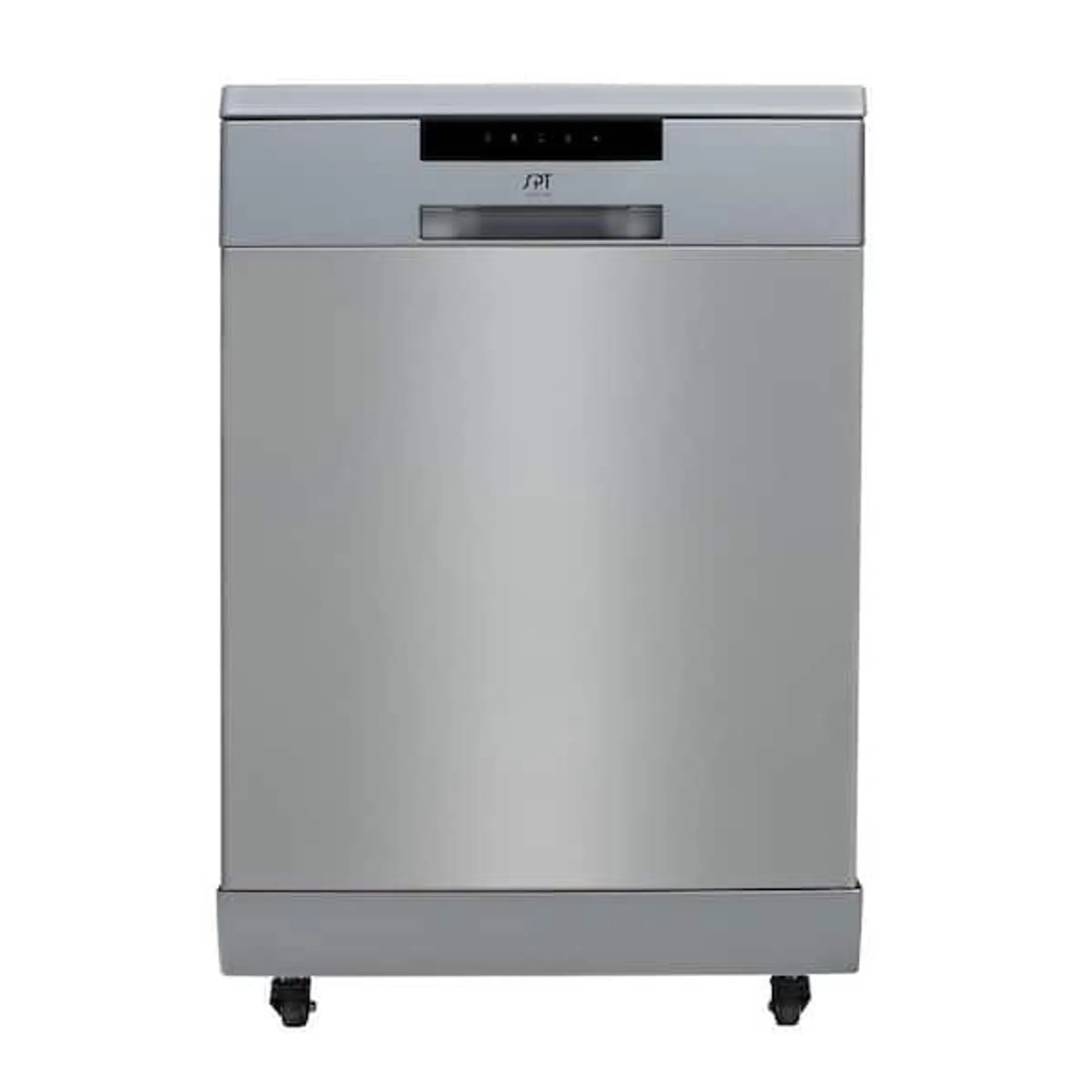 24 in. Portable Dishwasher in Stainless Steel with 10 Place Settings Capacity