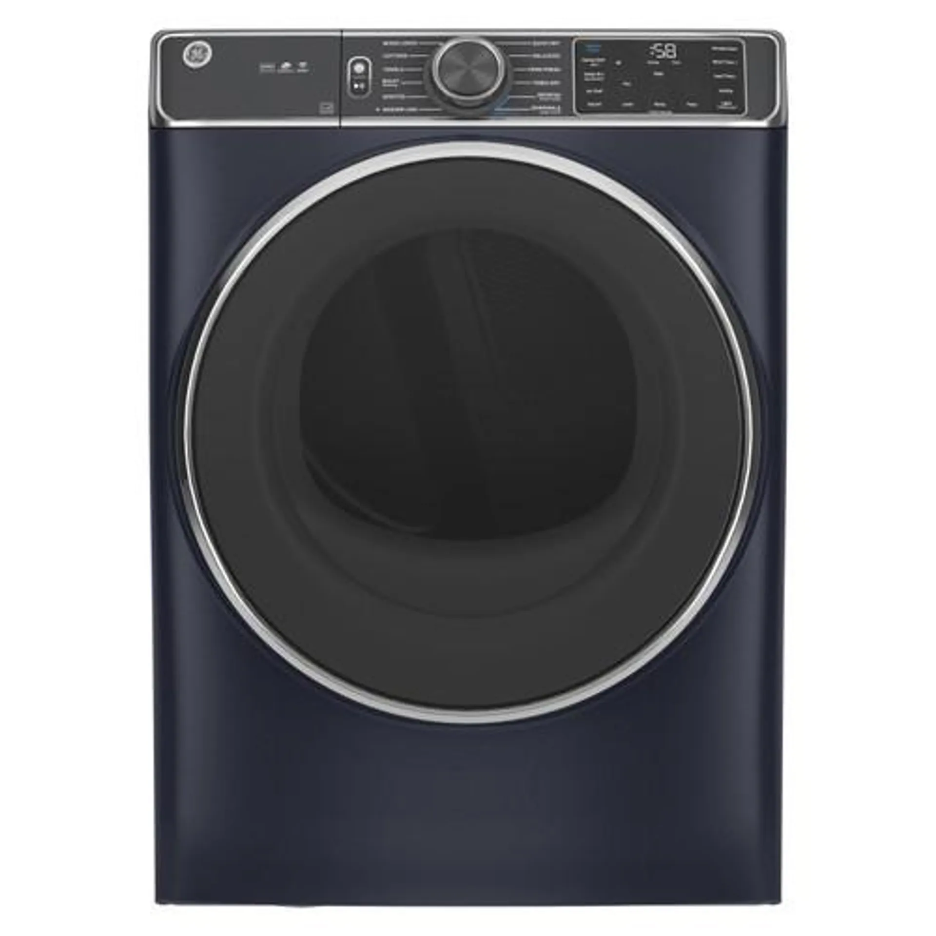 GE 7.8 cu. ft. Smart Front Load Electric Dryer with Steam - GFD85ESPNRS